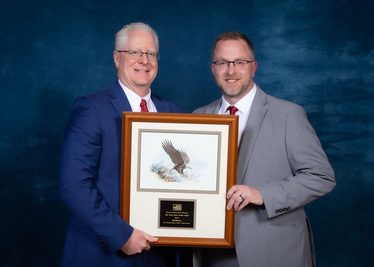 Local insurance agent honored