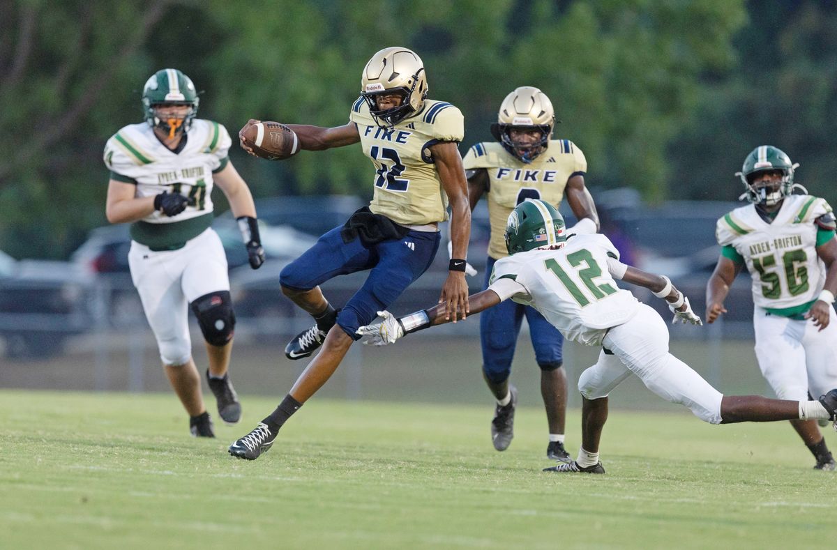 Finch, Fike flatten Ayden-Grifton 55-0