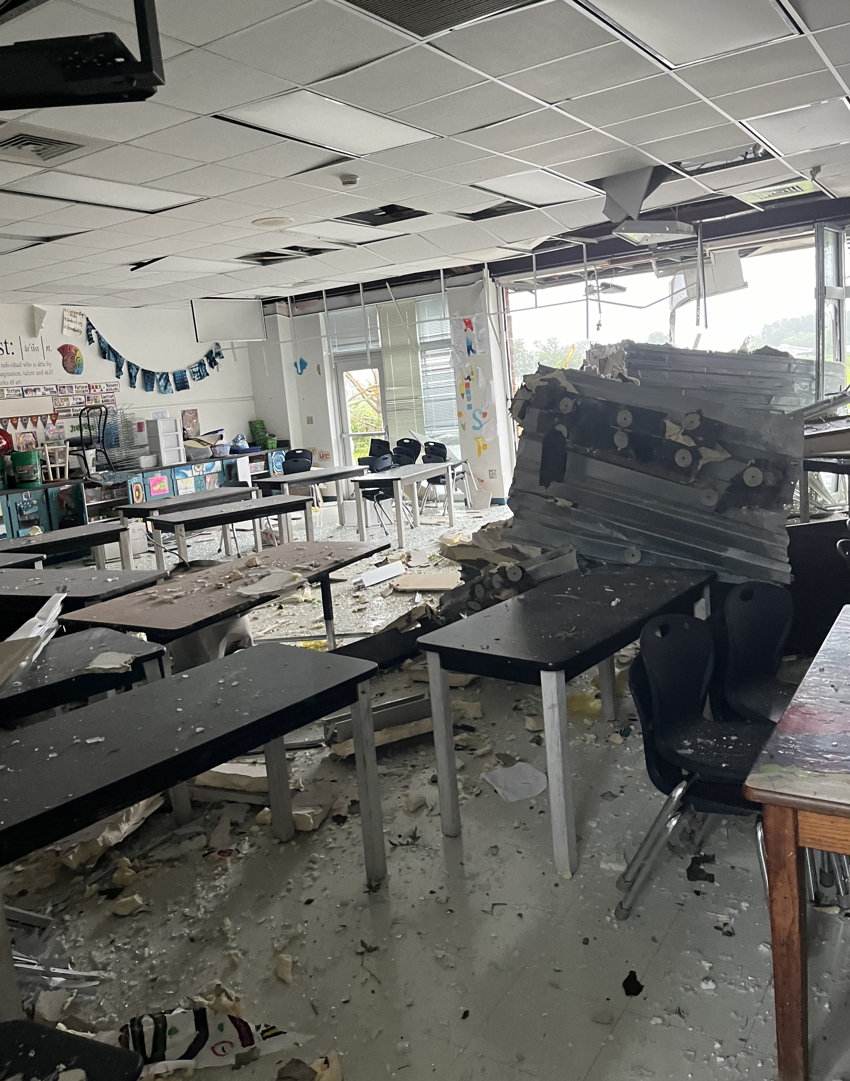 Classrooms take shape a year after tornado