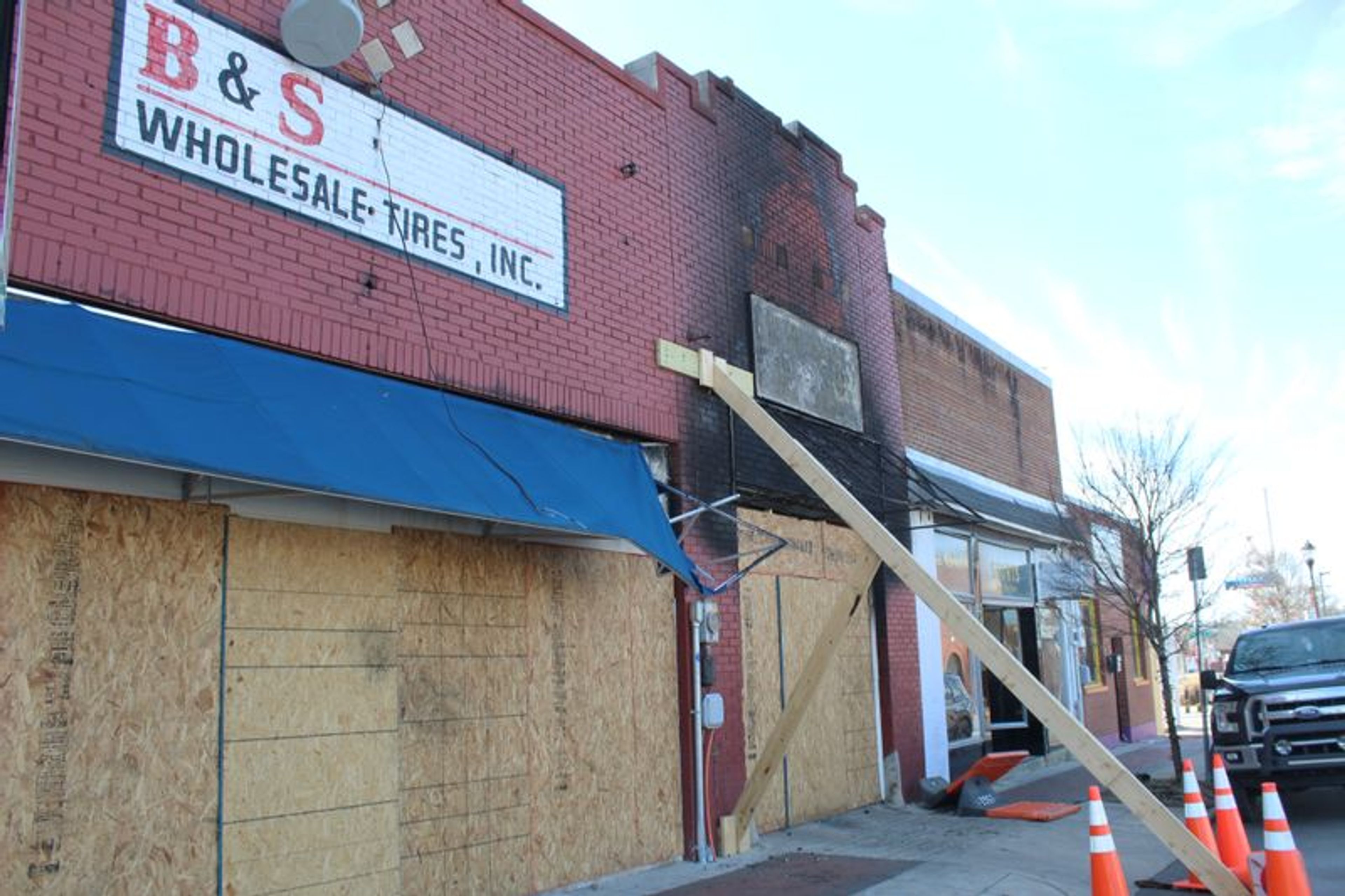 B&S Wholesale Tire Center caught fire on Dec. 15. Investigators ruled the cause of the fire "undetermined," but the origin was in the back of the building. Brie Handgraaf | Times