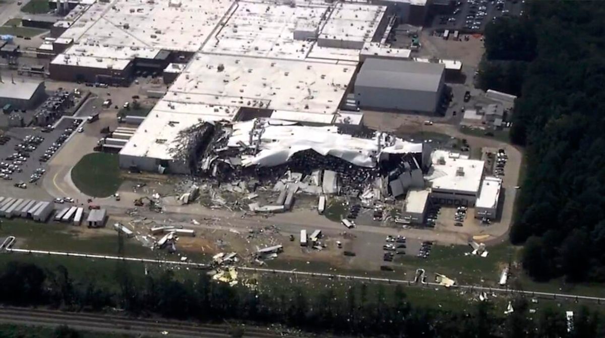 Tornado damages Pfizer plant in Rocky Mount