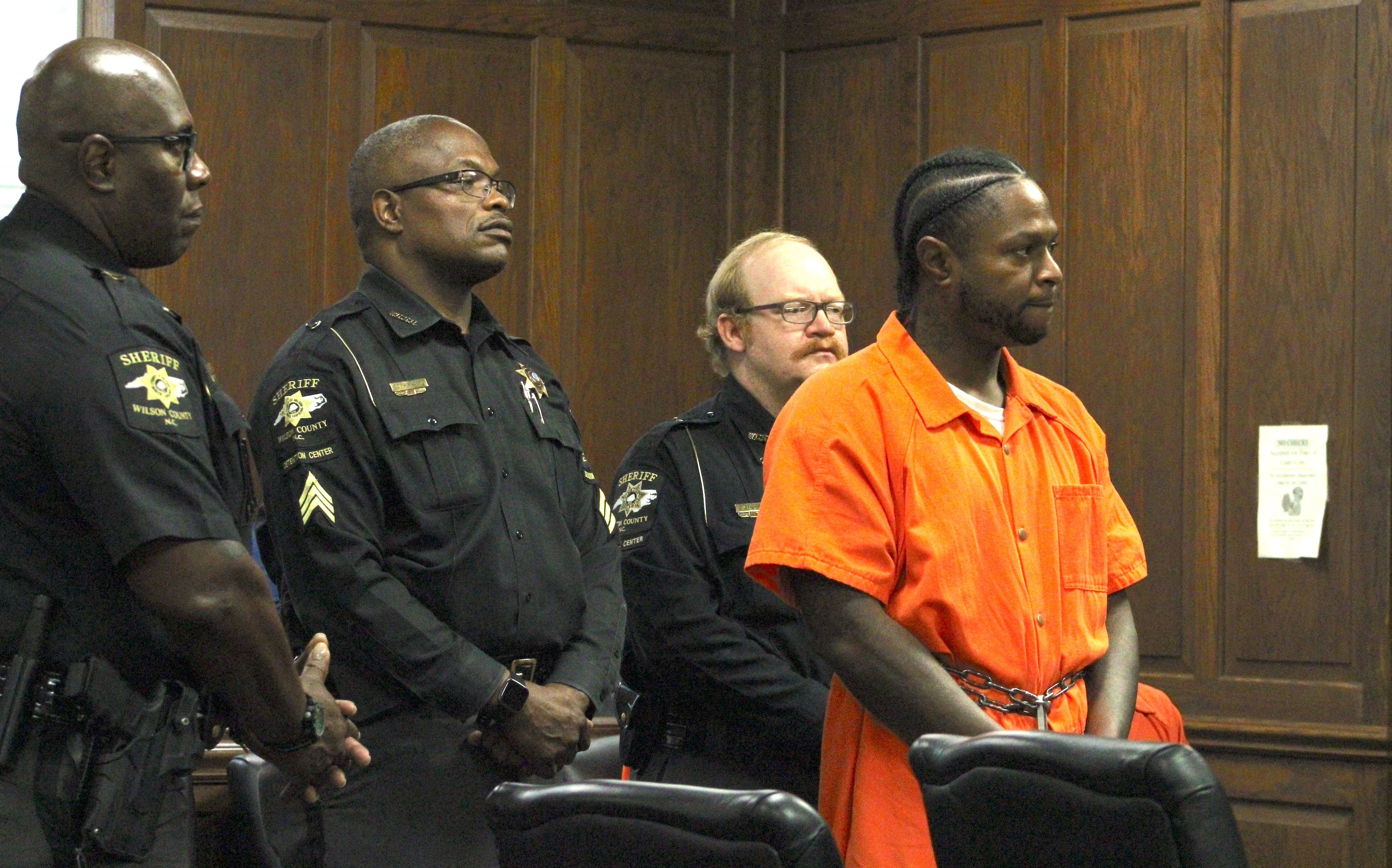 Murder defendant appears in court