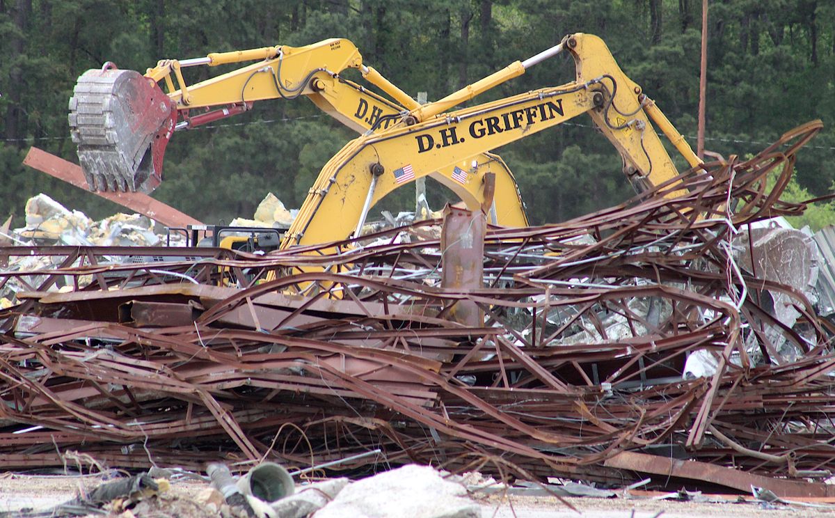 ‘Recycle and repurpose': Wilson Mall bricks, blocks, concrete and metals saved