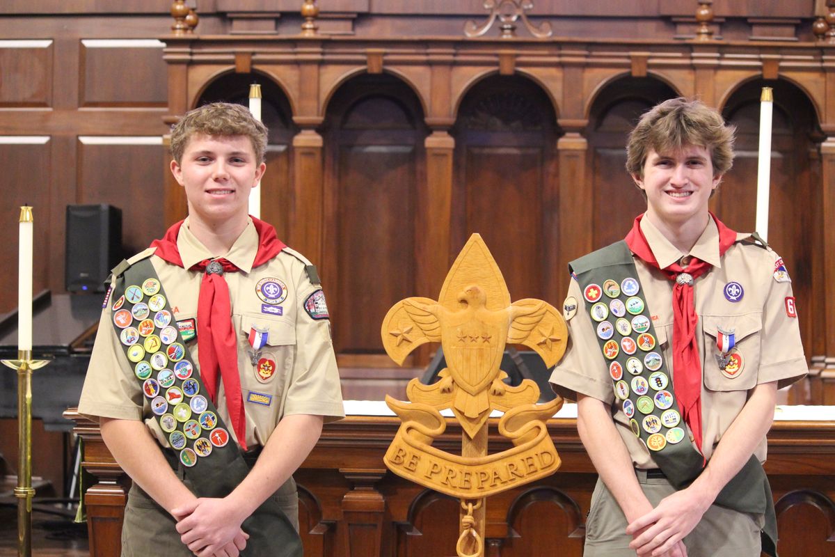 2 new Eagles for Troop 6
