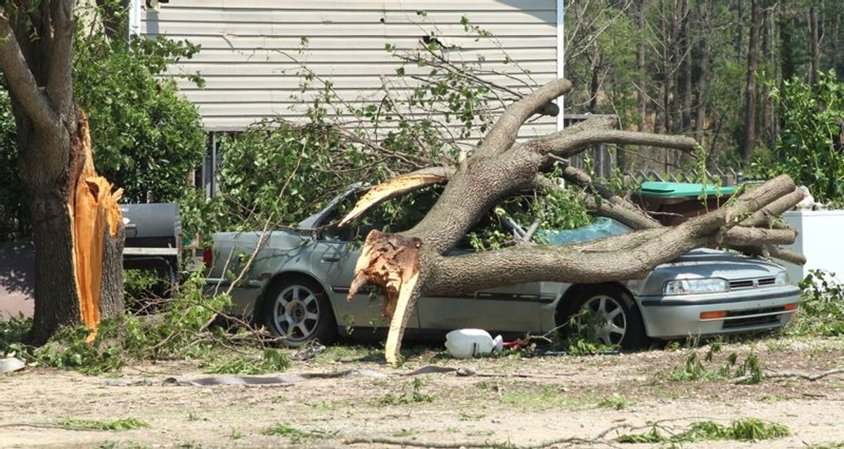 Wind damage extensive in Lucama