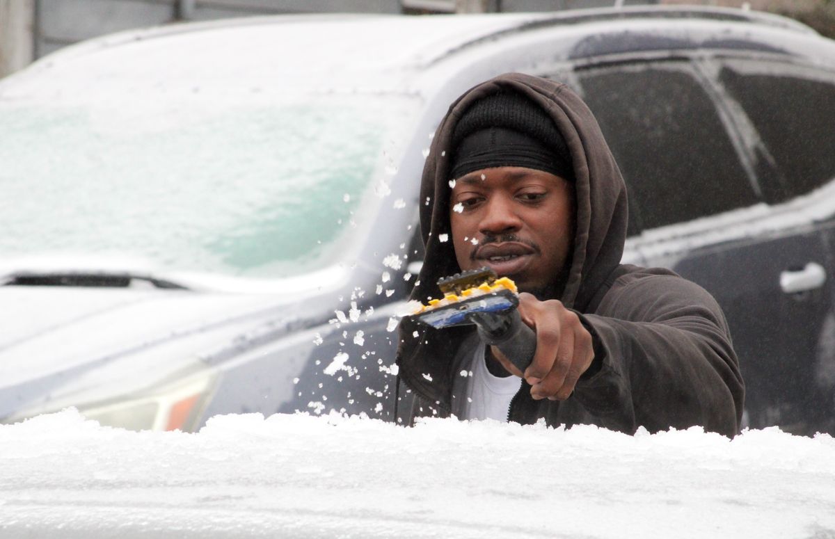 Wilson iced over after winter storm