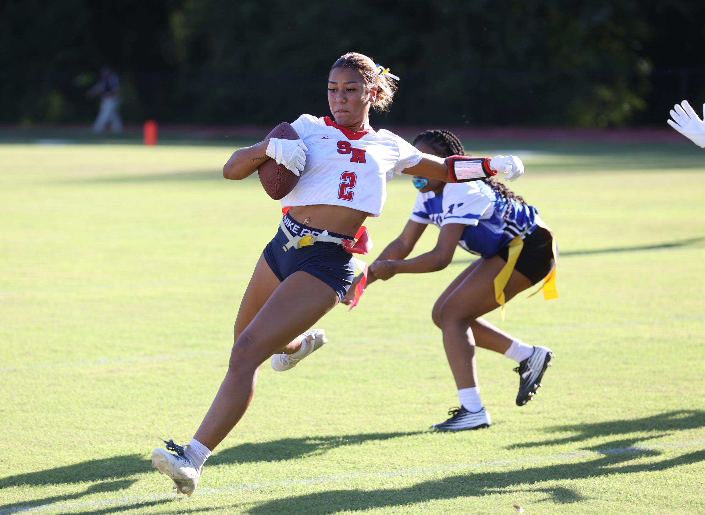 Ladybirds lay it on Warriors, Demons in flag football openers
