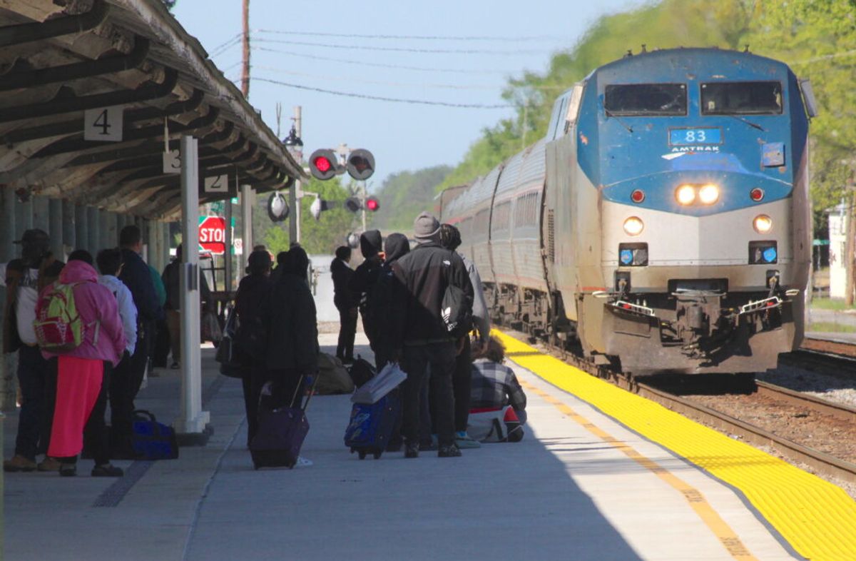 Buses boost train ridership to record levels