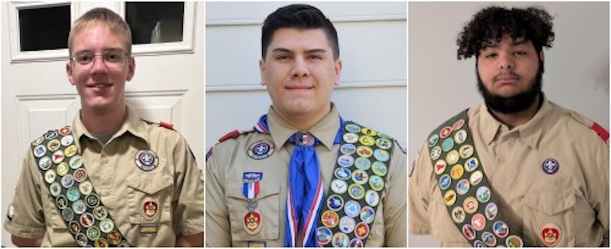 Scouts complete community projects, earn Eagle