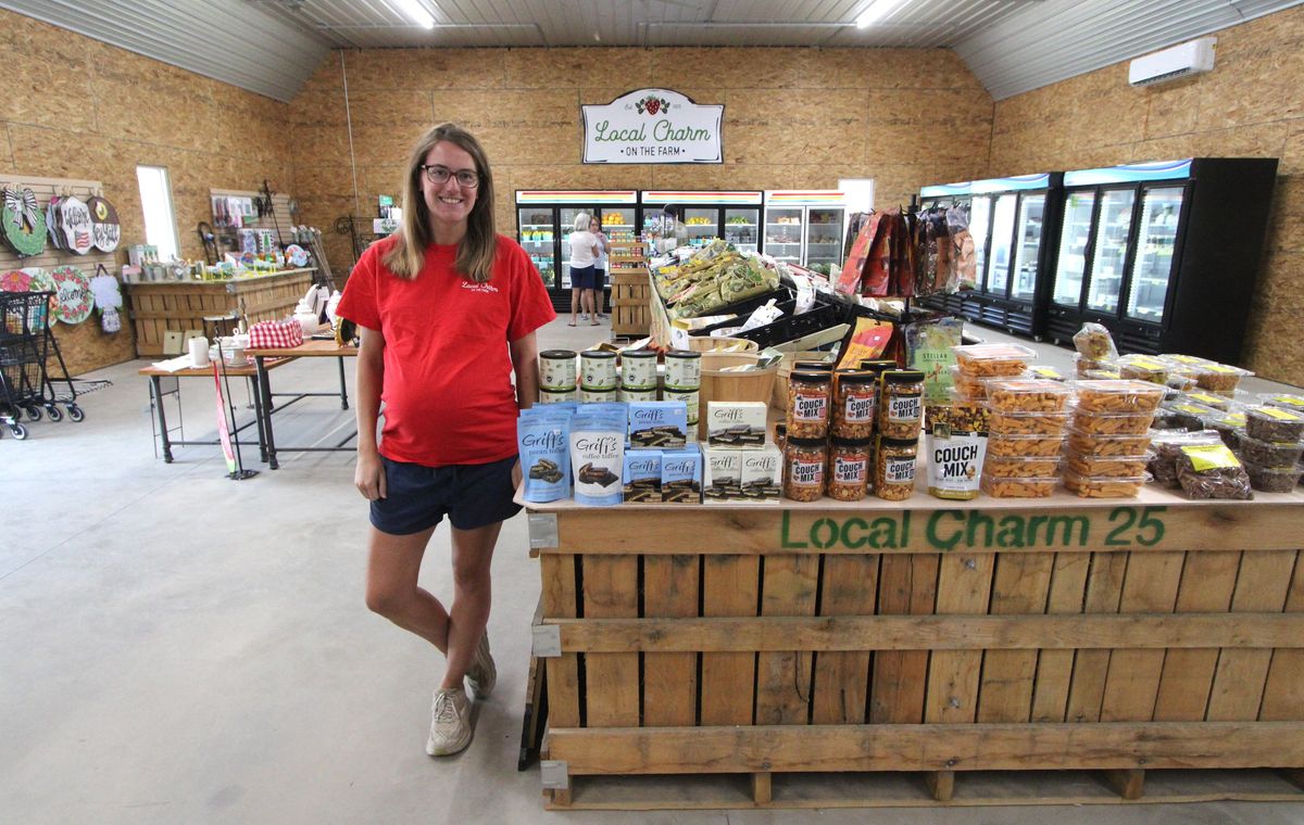 Farmers market vendors promote local produce, products