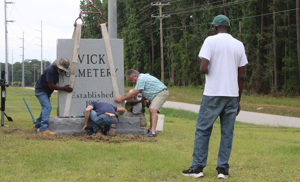 ‘A giant step' for Vick Cemetery