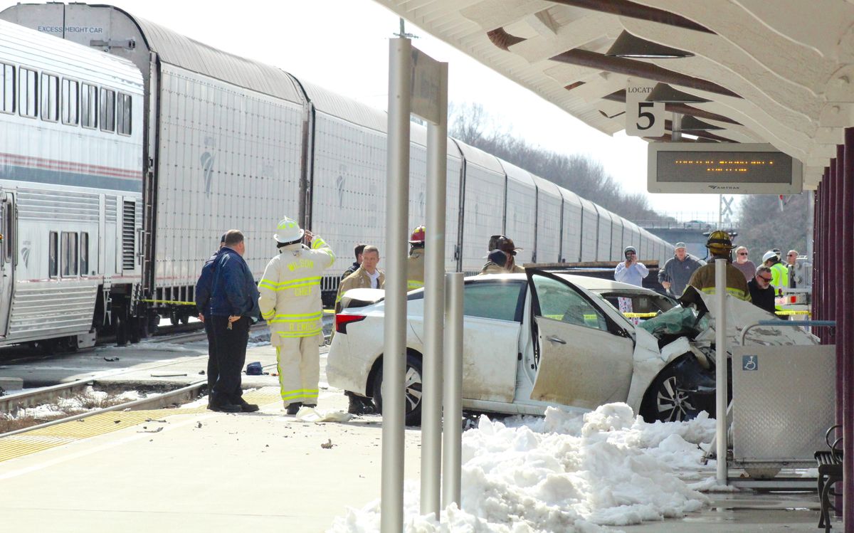 Man injured when train hits car at Wilson station