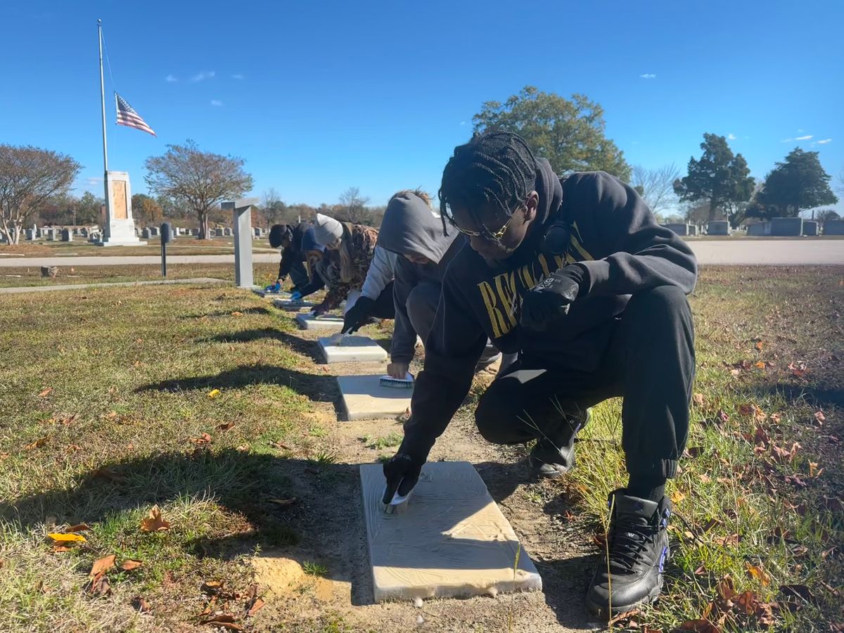 ‘Serving those who served our country’: WECA students clean veterans’ ...