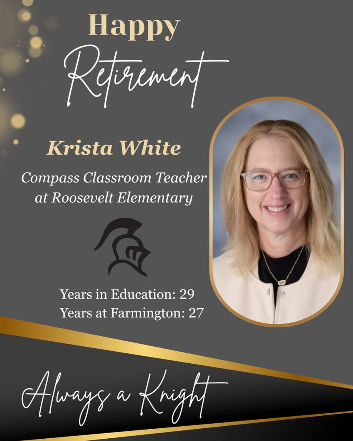 White honored by Farmington School District for 27 years of ...