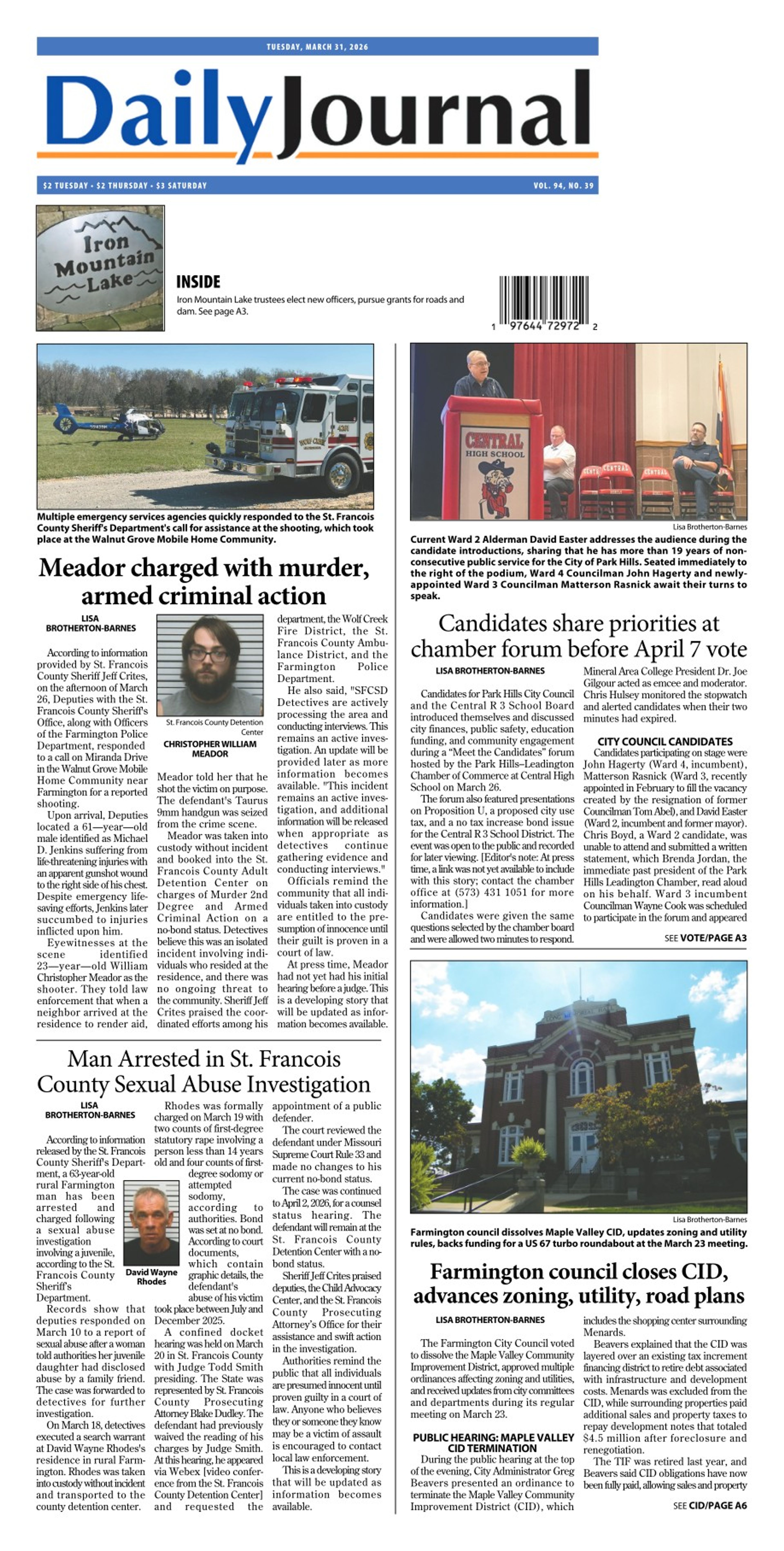 The Park Hills Daily Journal, March 31