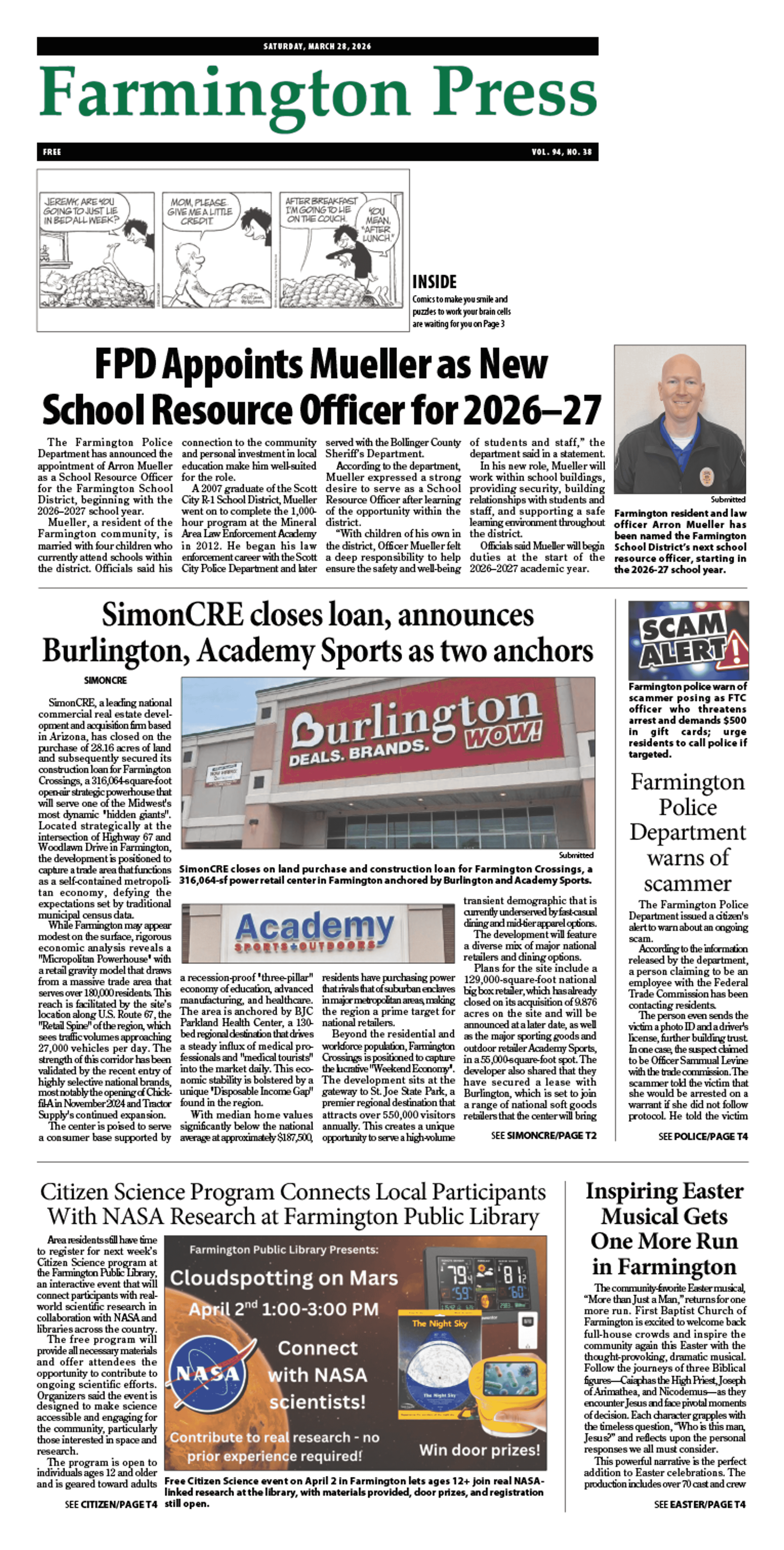 The Farmington Press, March 28