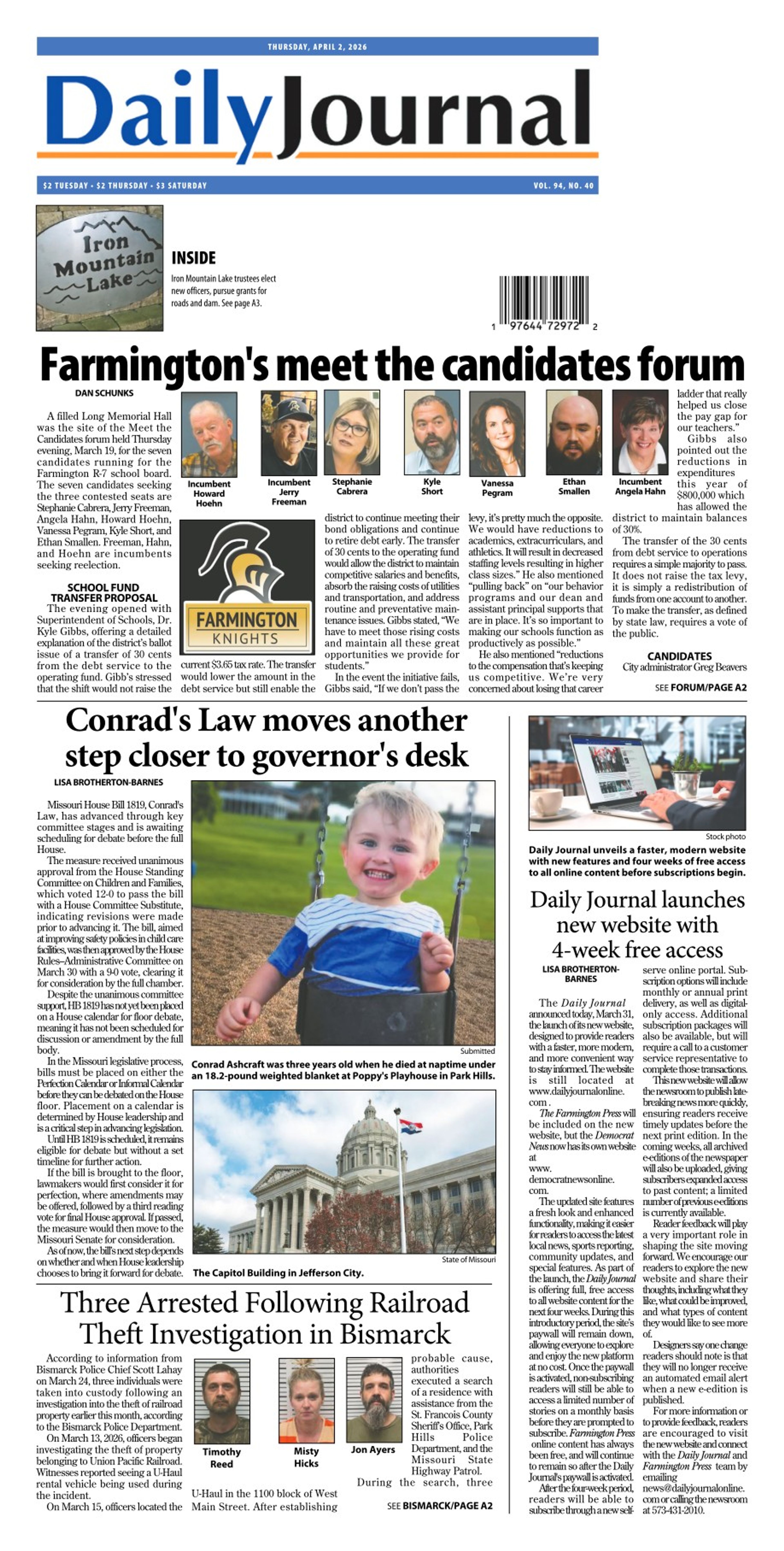 The Park Hills Daily Journal, April 2