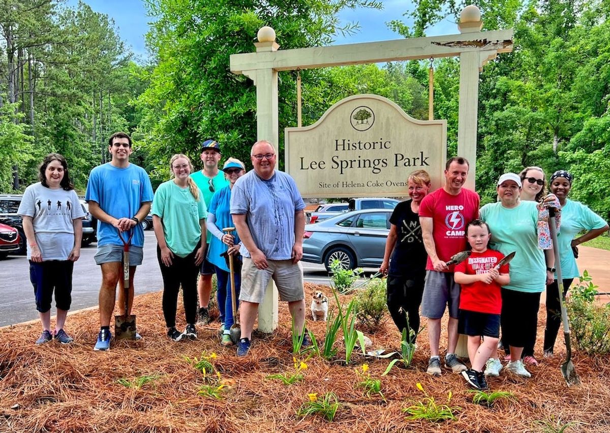 Lee Spring Building Helena Beautification Board completes phase 1 of Lee Springs...