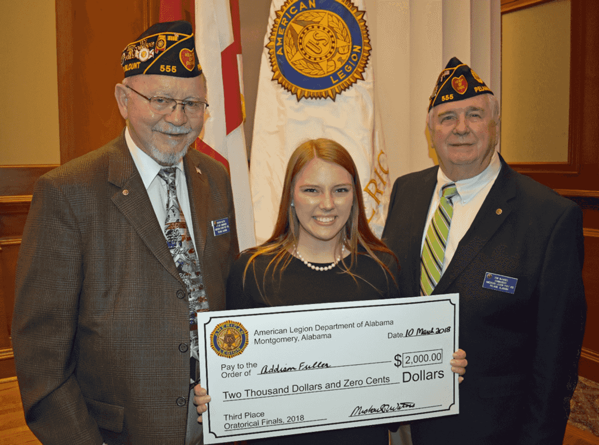 Addison Fuller places at oratorical competition