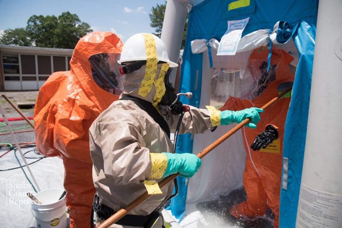 Pelham, Alabaster first responders unite for hazmat training