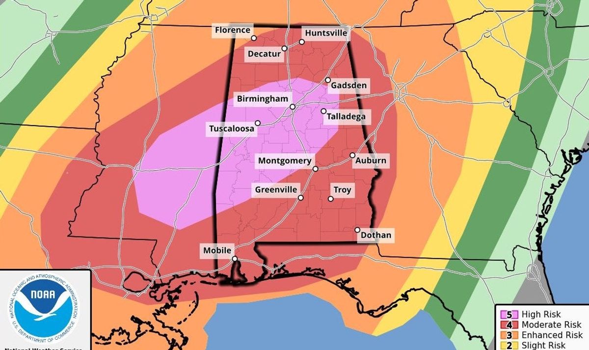 Weather update Shelby County now under highest severe weather risk