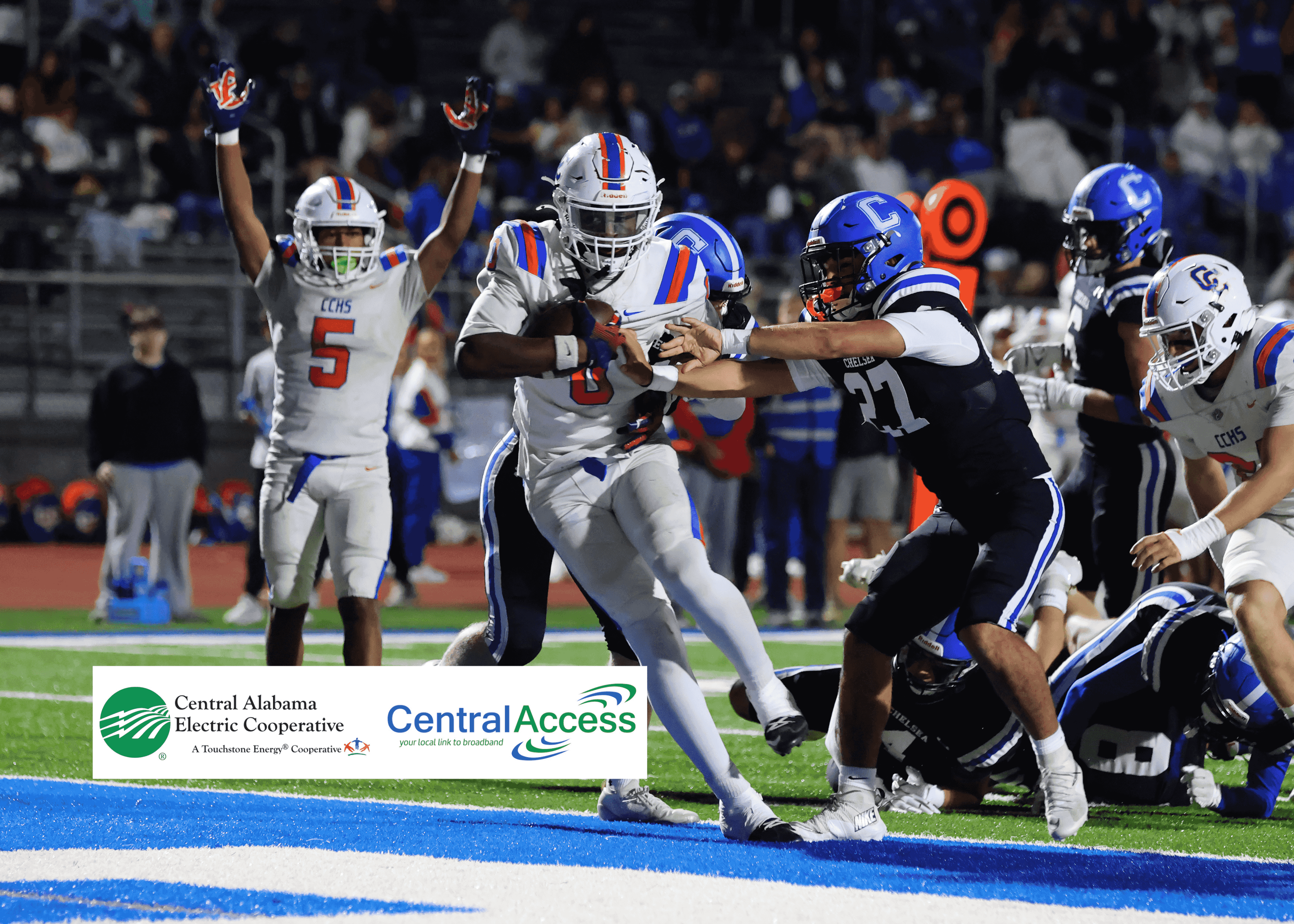 Chilton County High School’s Semaj Smith was the game’s leading rusher with 229 yards and four touchdowns.