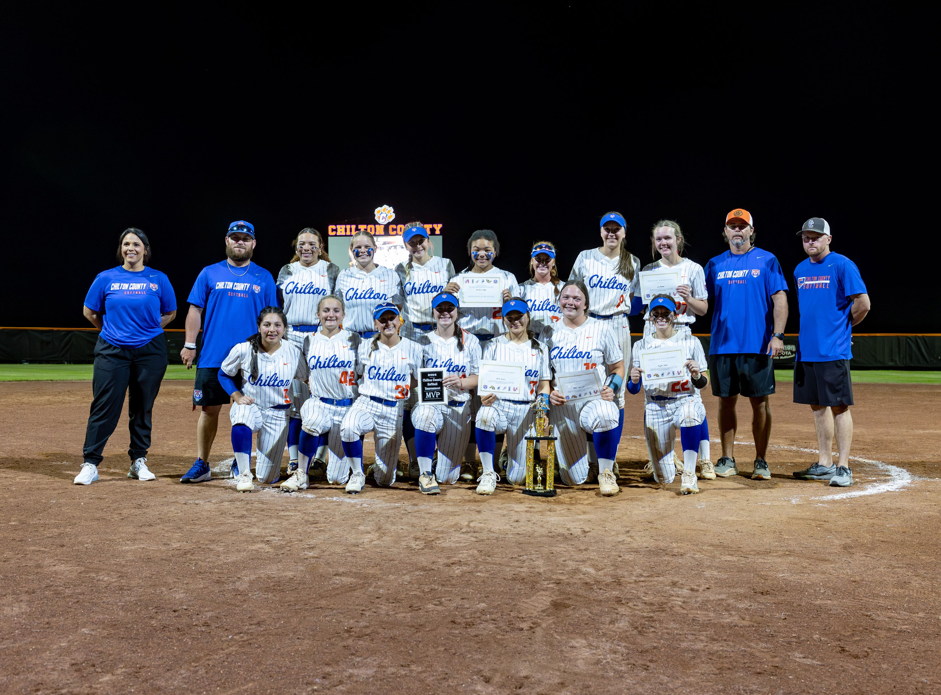 Chilton County High School claimed its eighth straight Chilton County Softball Tournament title on March 14.