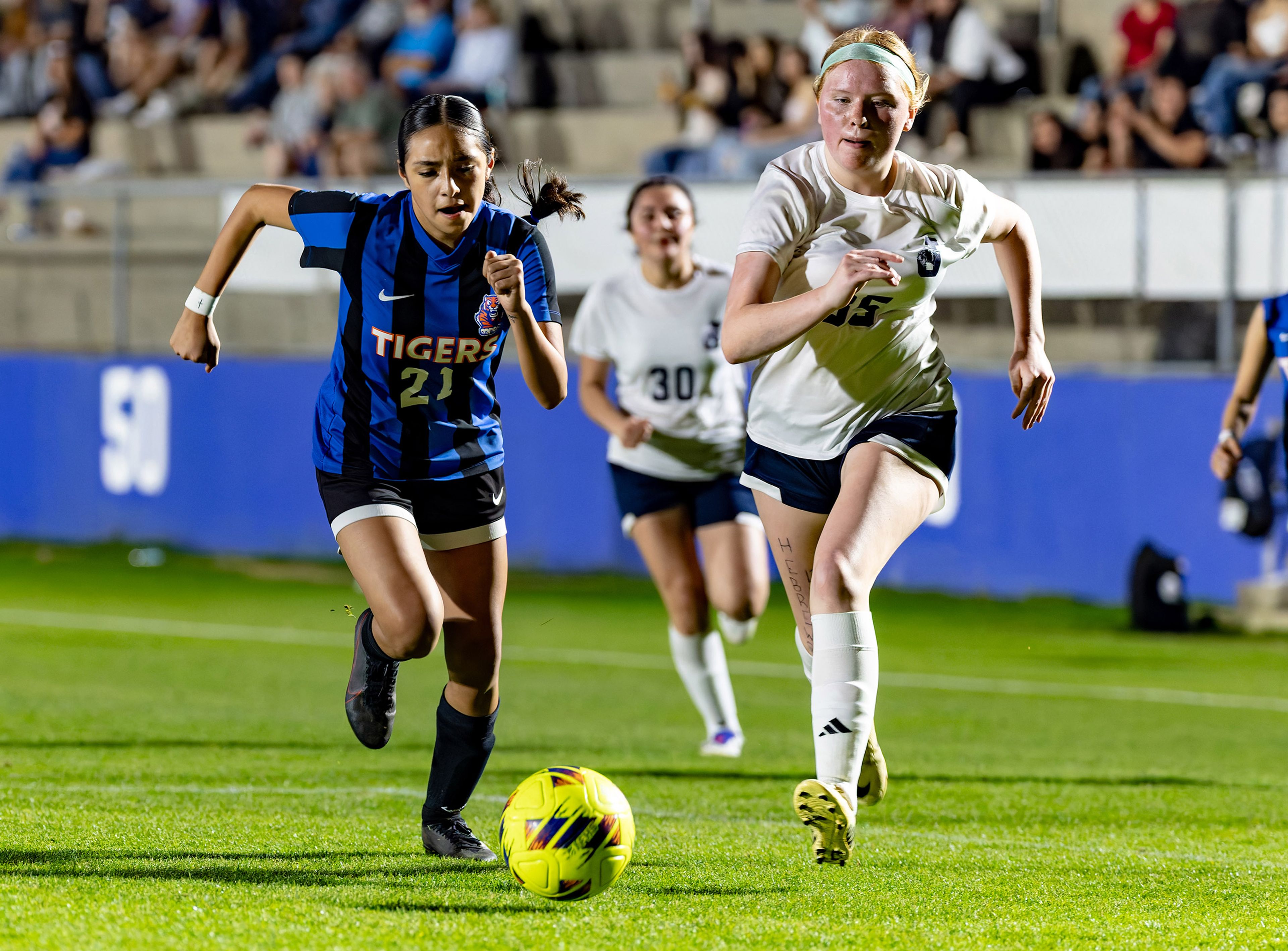 Chilton County High School’s varsity girls’ soccer team clinched its first ever Class 6A state playoff spot with a sweep of Calera High School on March 19 and 30.