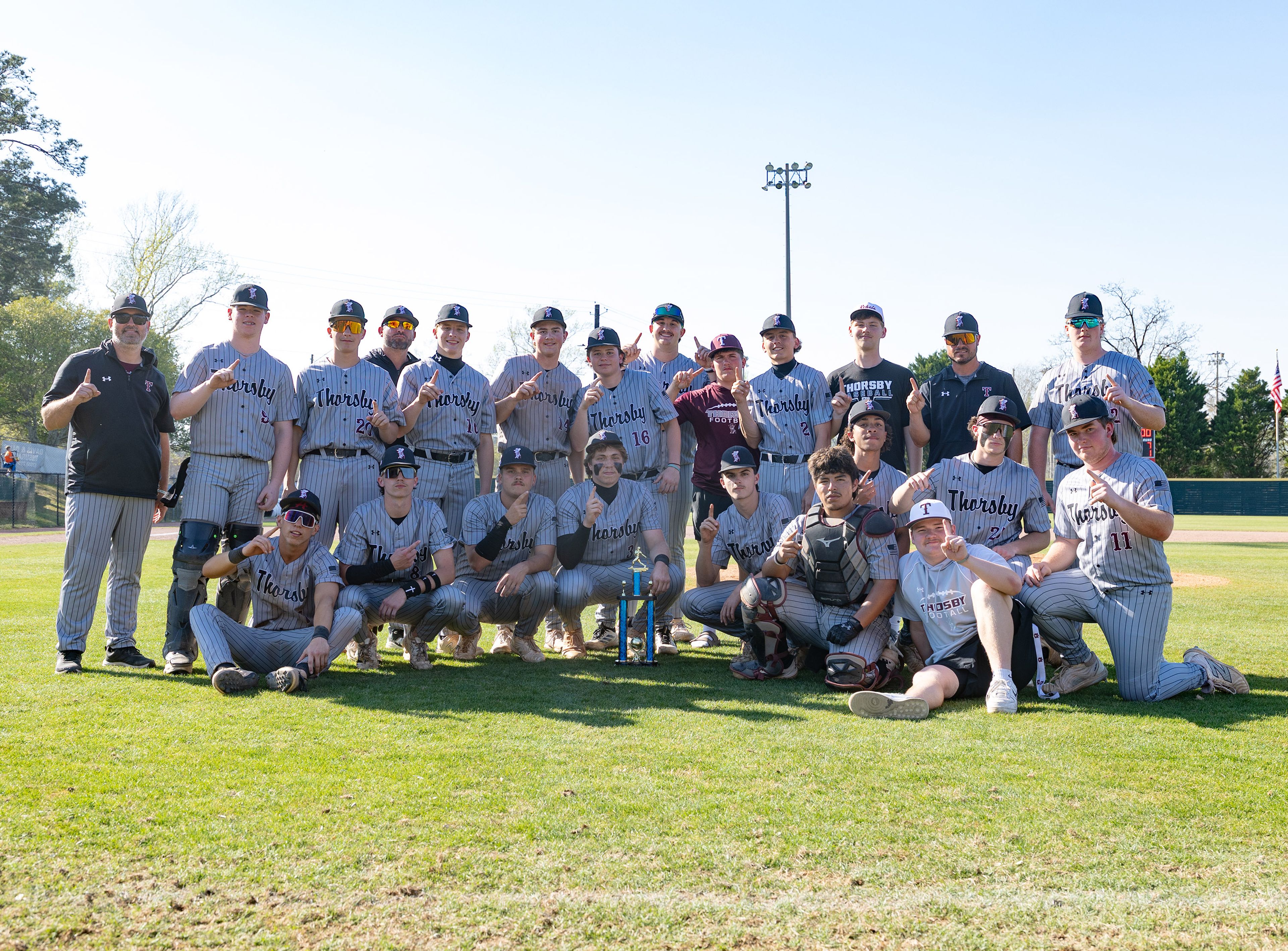 Thorsby High School won the 2026 Chilton County Baseball Tournament after a 7-1 win over Jemison High School in the final on March 21.