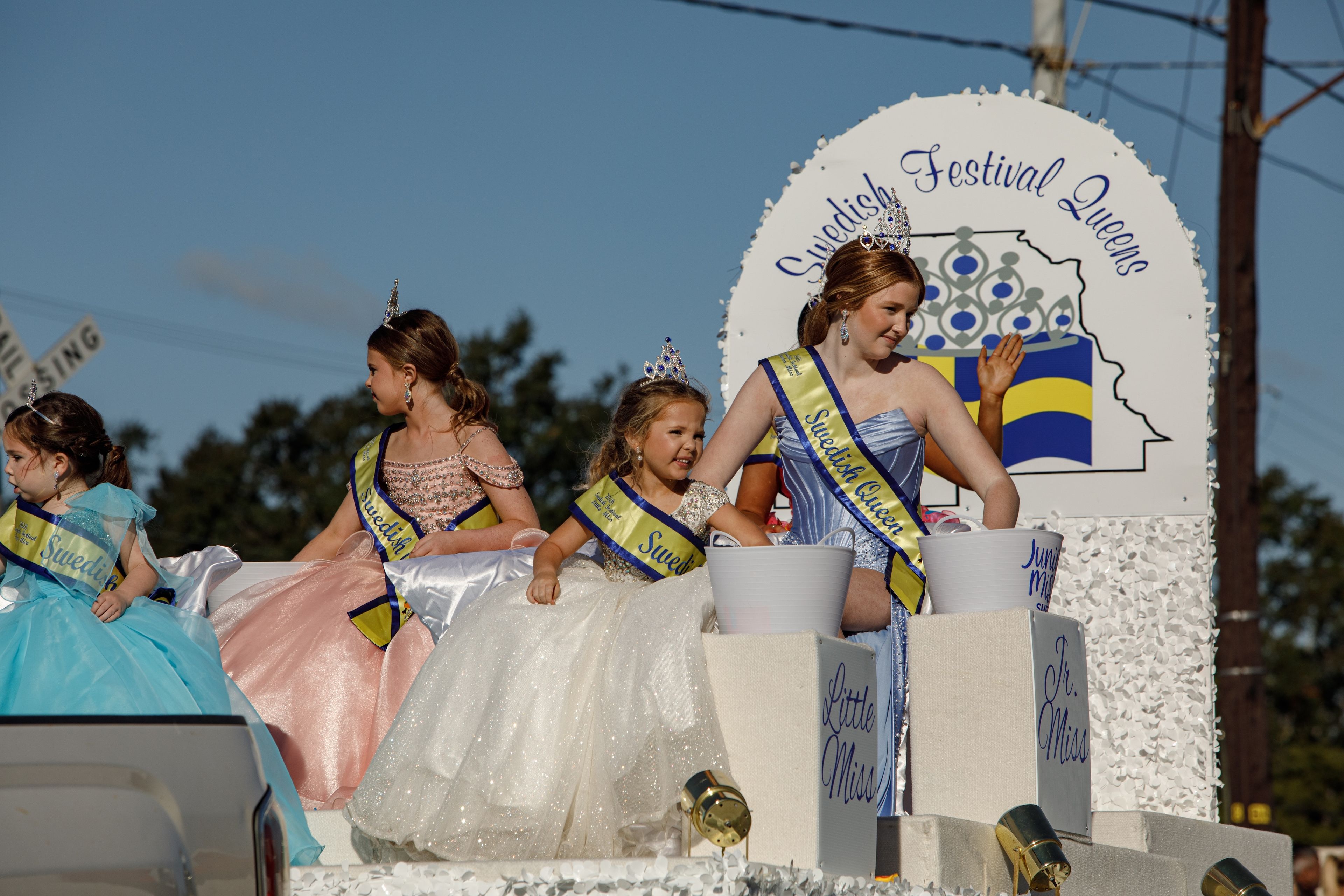 The new 2026 Miss Swedish Festival Queens during the parade to kickoff the 2026 Thorsby Swedish Festival on Oct. 17.