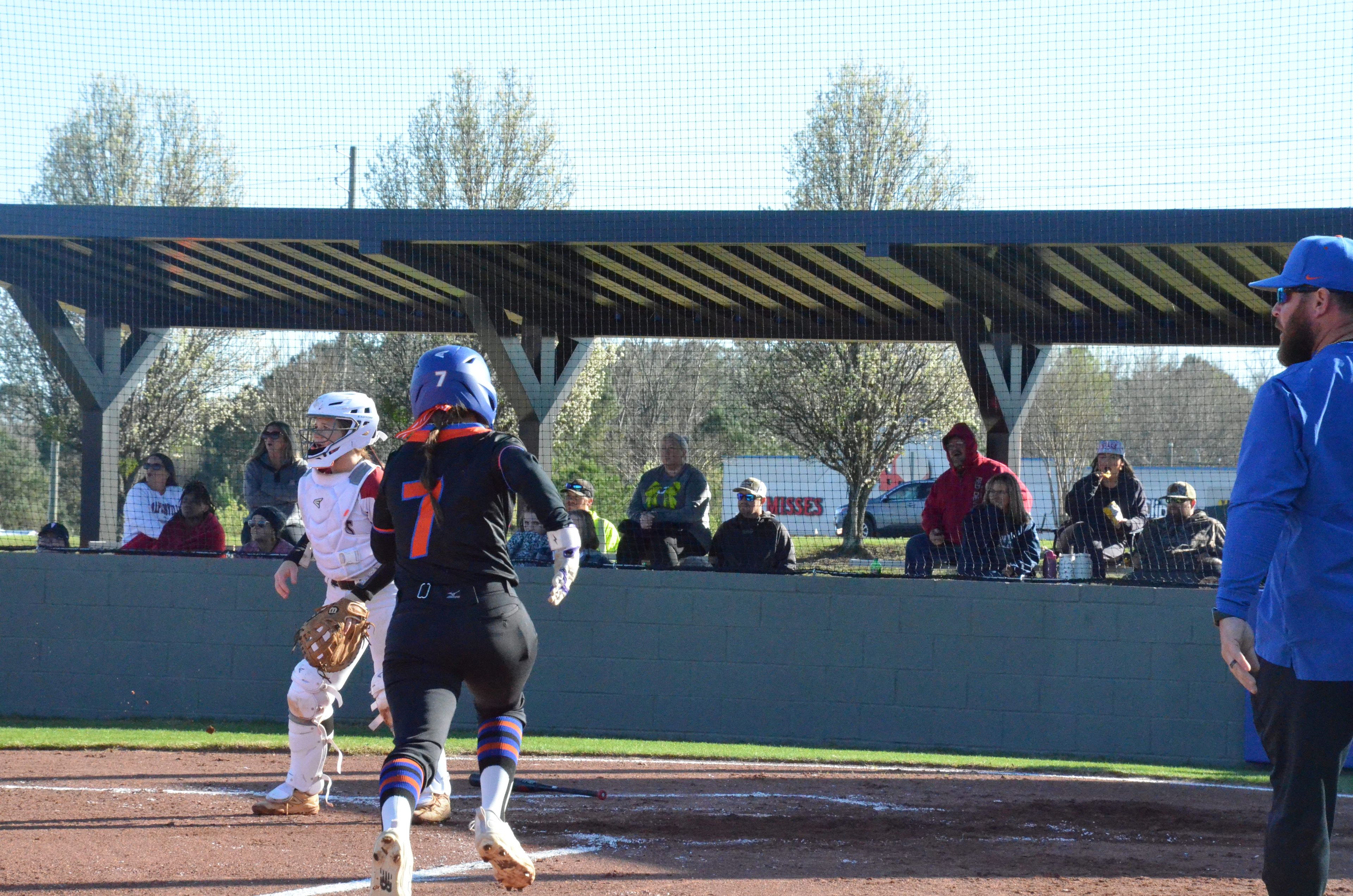  Chloe Shiers hits two home runs in one game against Cherokee High School.