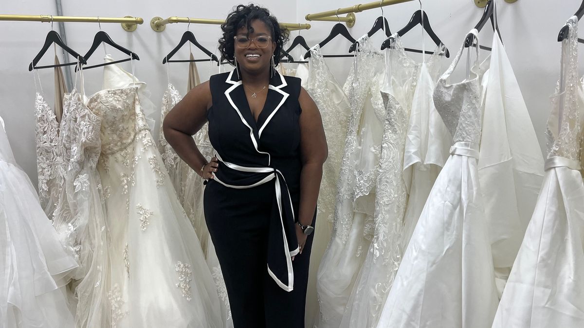 black owned wedding dress shops New Black-owned bridal shop focuses on affordability and inc Size:USA 18 (XXXXL)/50 in.(127 cm)Garment Chest