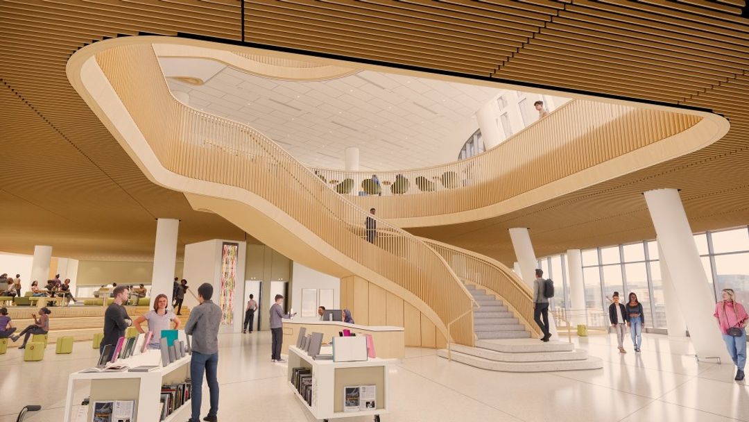 Sneak peek at the new library rising in Uptown Charlotte