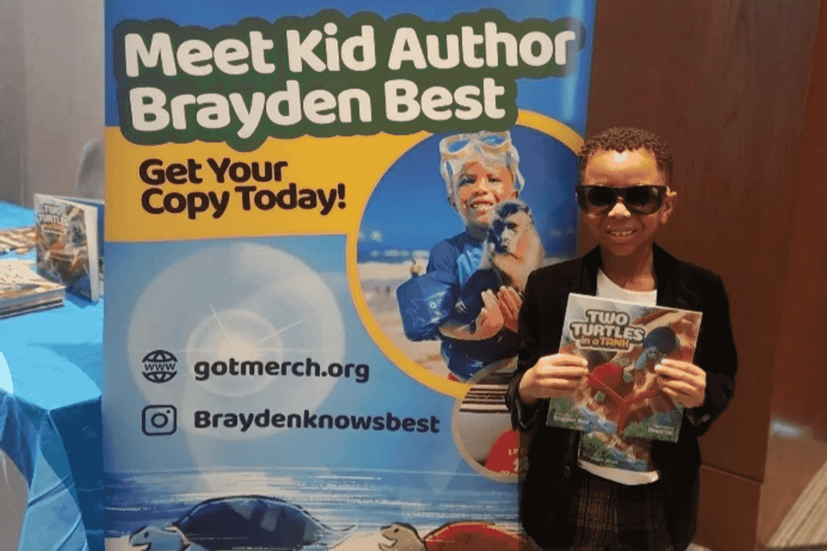 8-year-old Charlotte author donates copies of his book to local charity