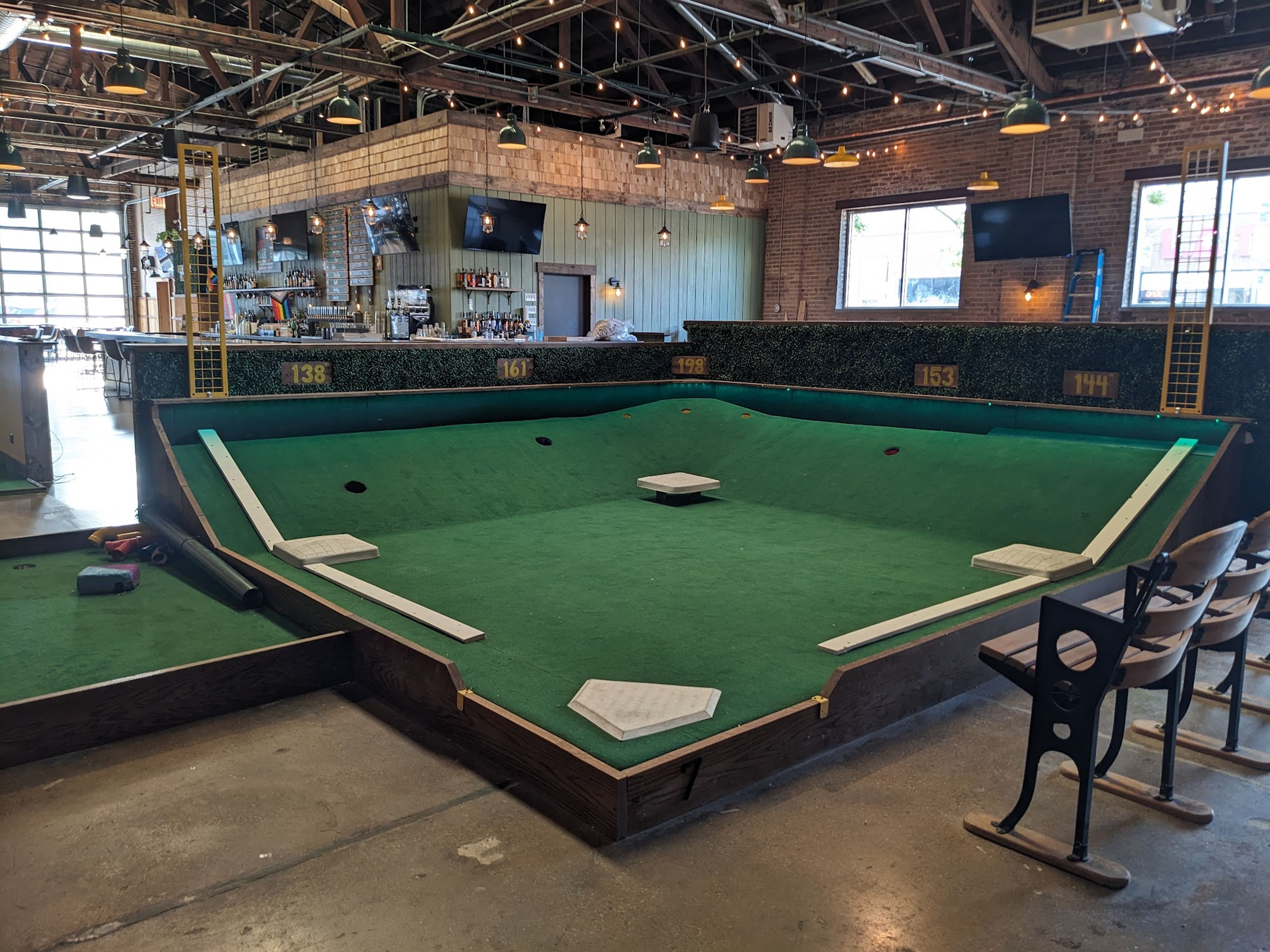 Tee off indoors at Big Mini Putt Club in Wicker Park