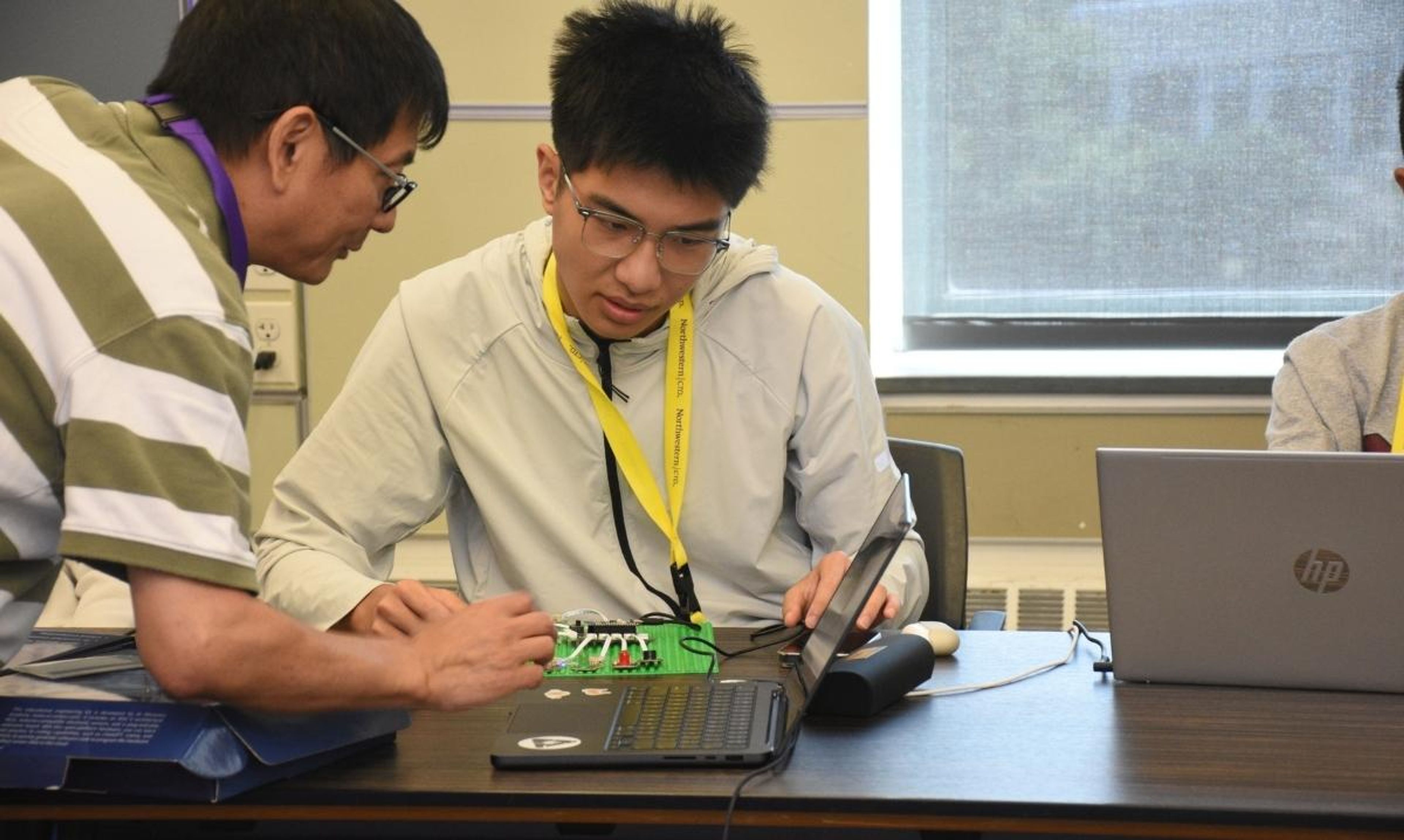 Students work on an engineering project at Northwestern University Center for Talent Development, showing how challenging academic programs support advanced learners.
