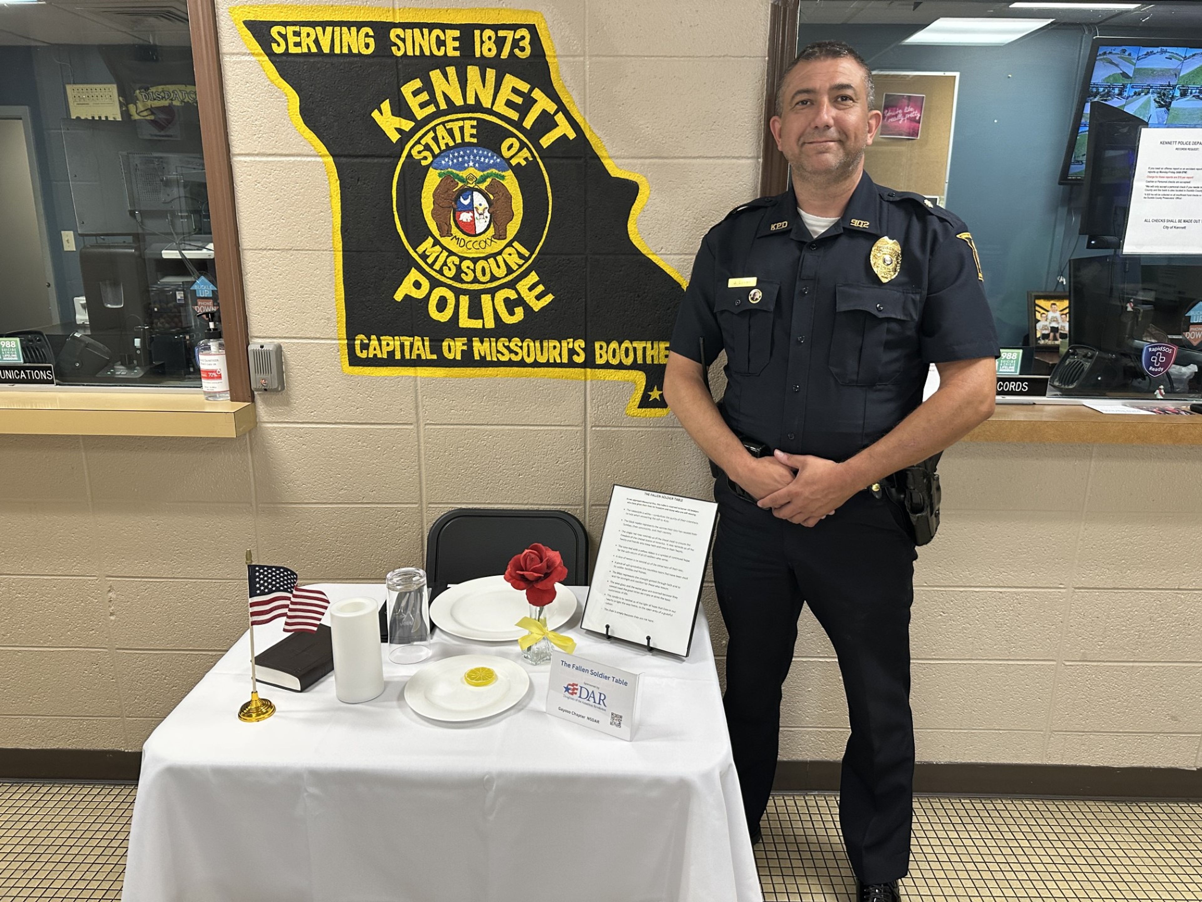 How Kennett Police pay tribute to missing and fallen soldiers—every symbol explained