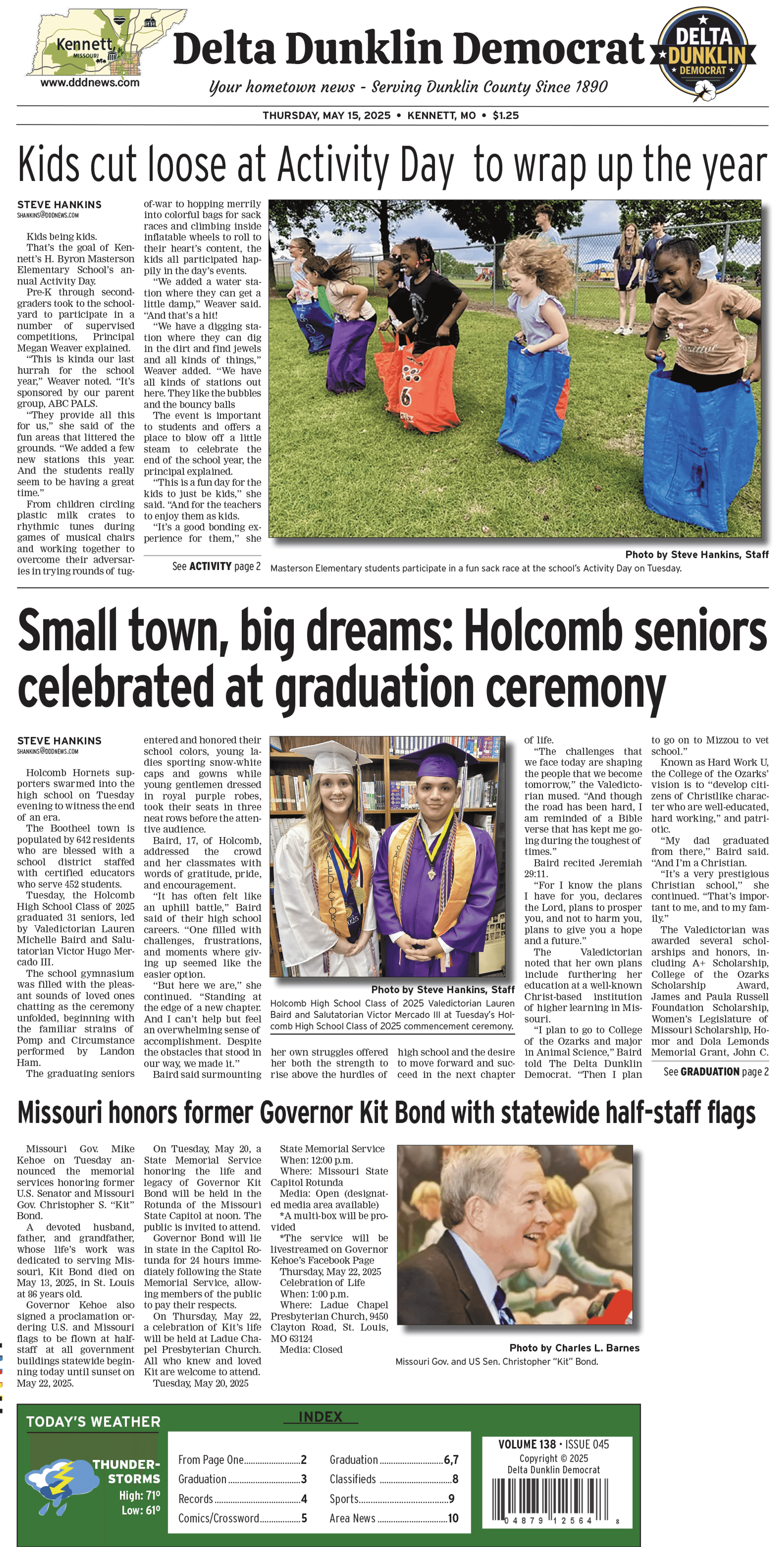 May 15, 2025 - Thursday: E-Edition