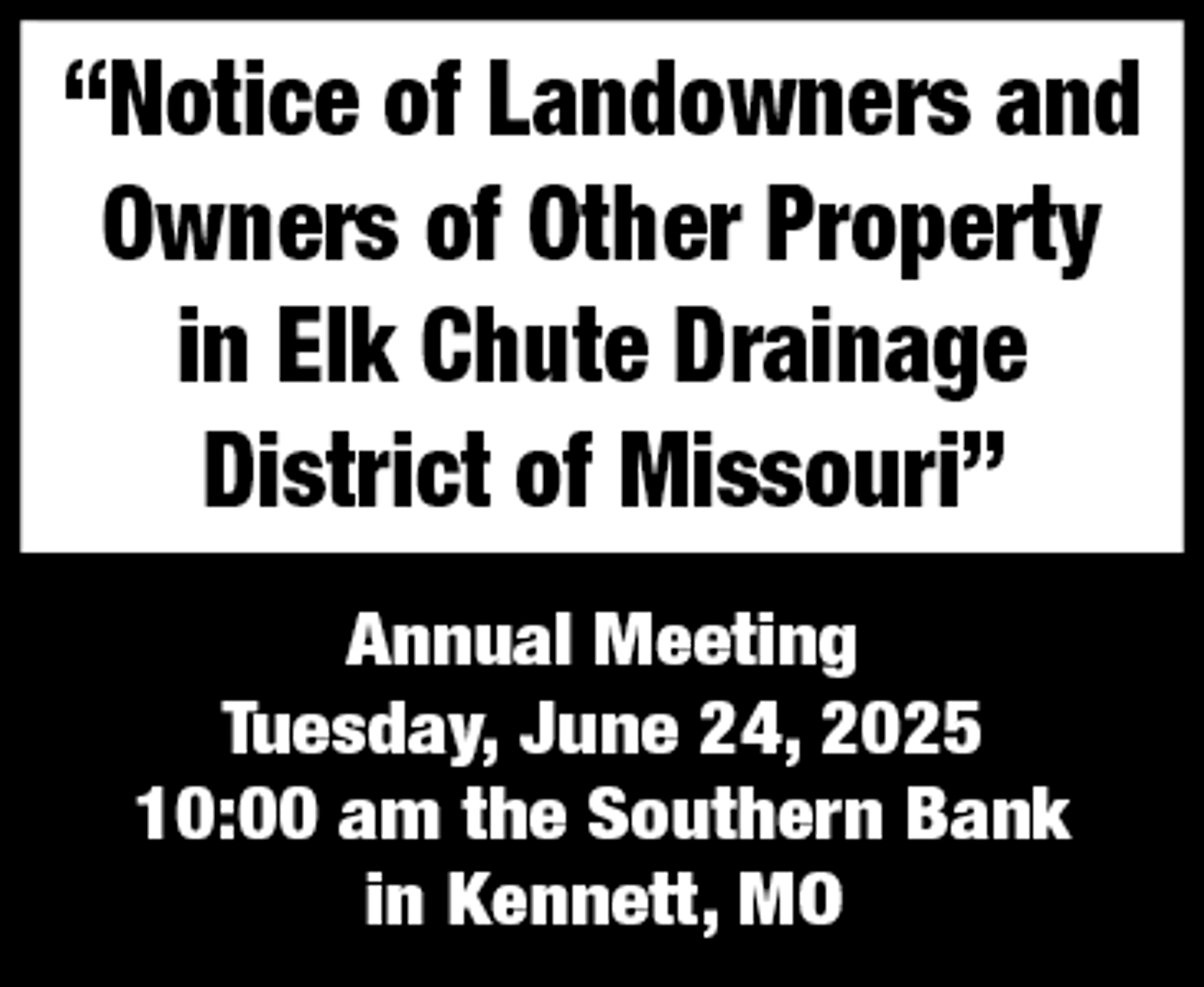 Elk Chute Drainage District