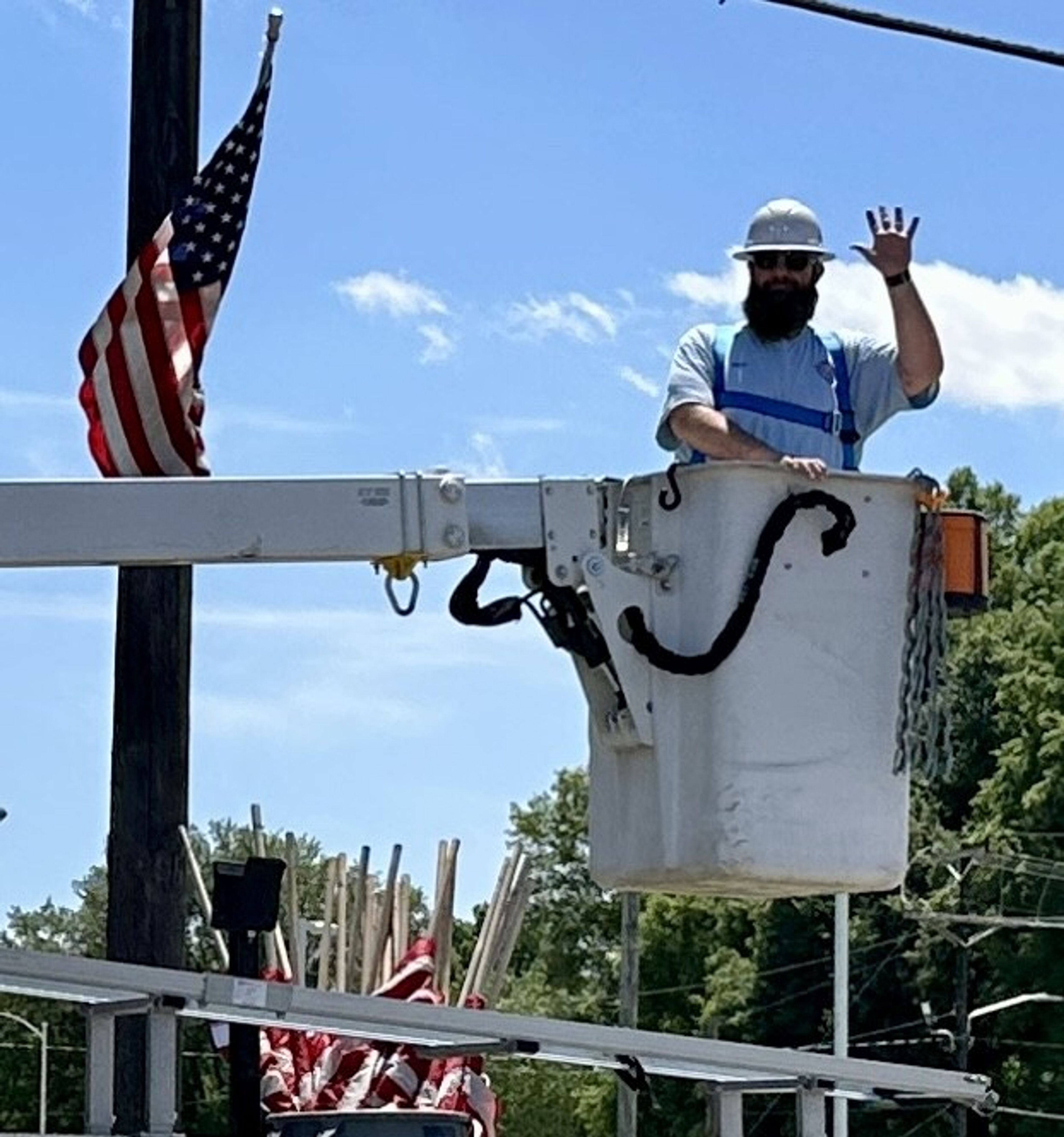 Kennett prepares for Memorial Day as city workers install American flags in town
