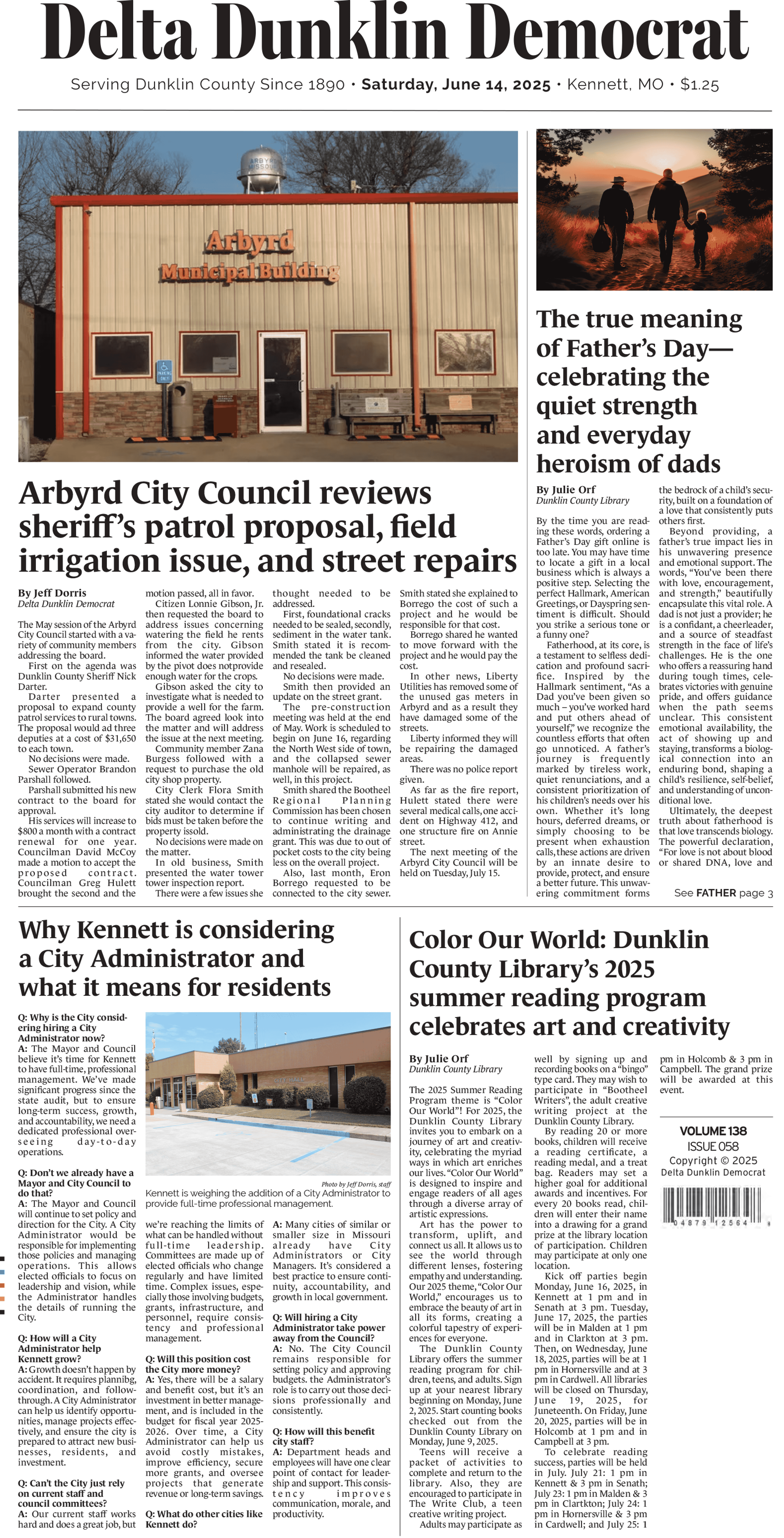 June 14, 2025 - Saturday: E-Edition