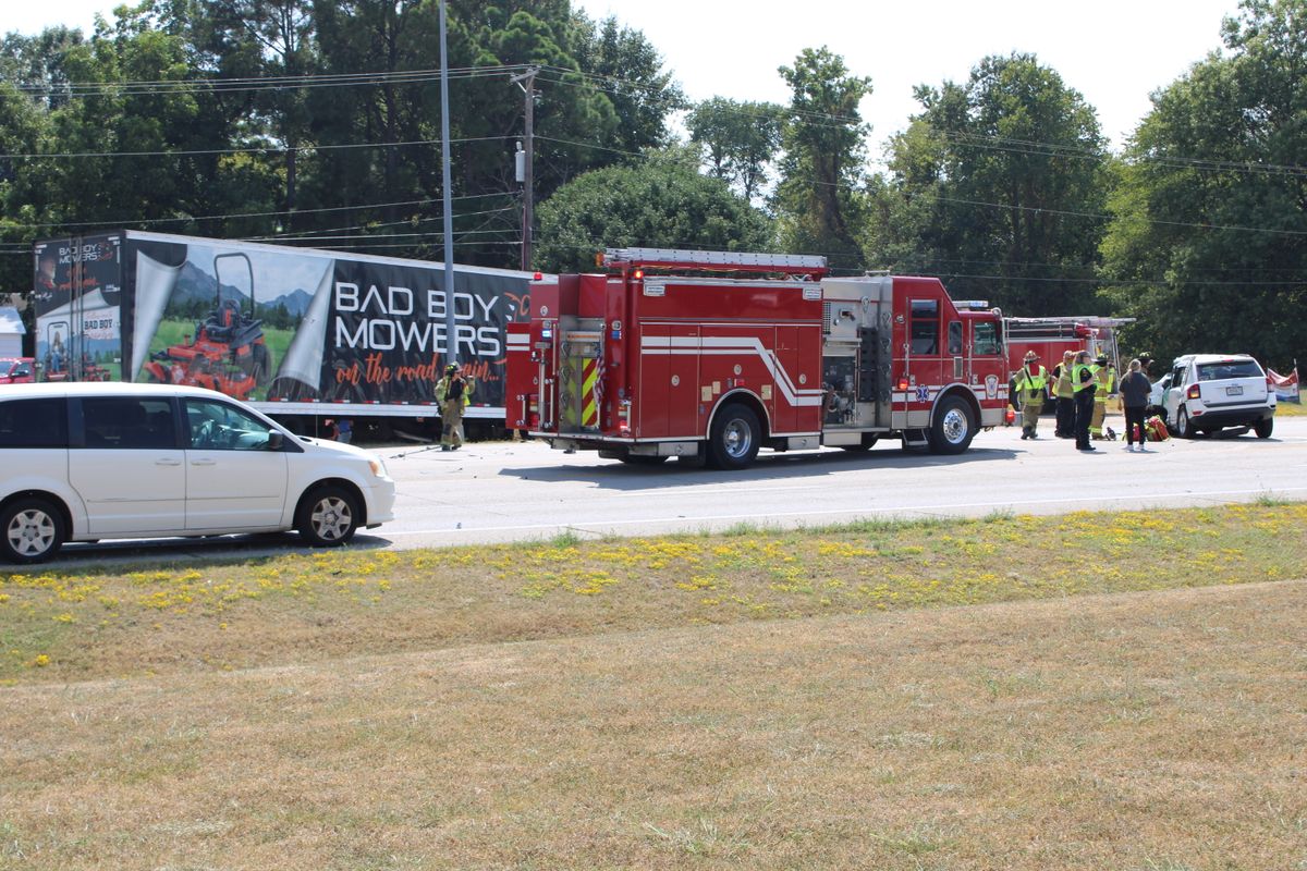 Emergency crews respond to crash involving semi-truck