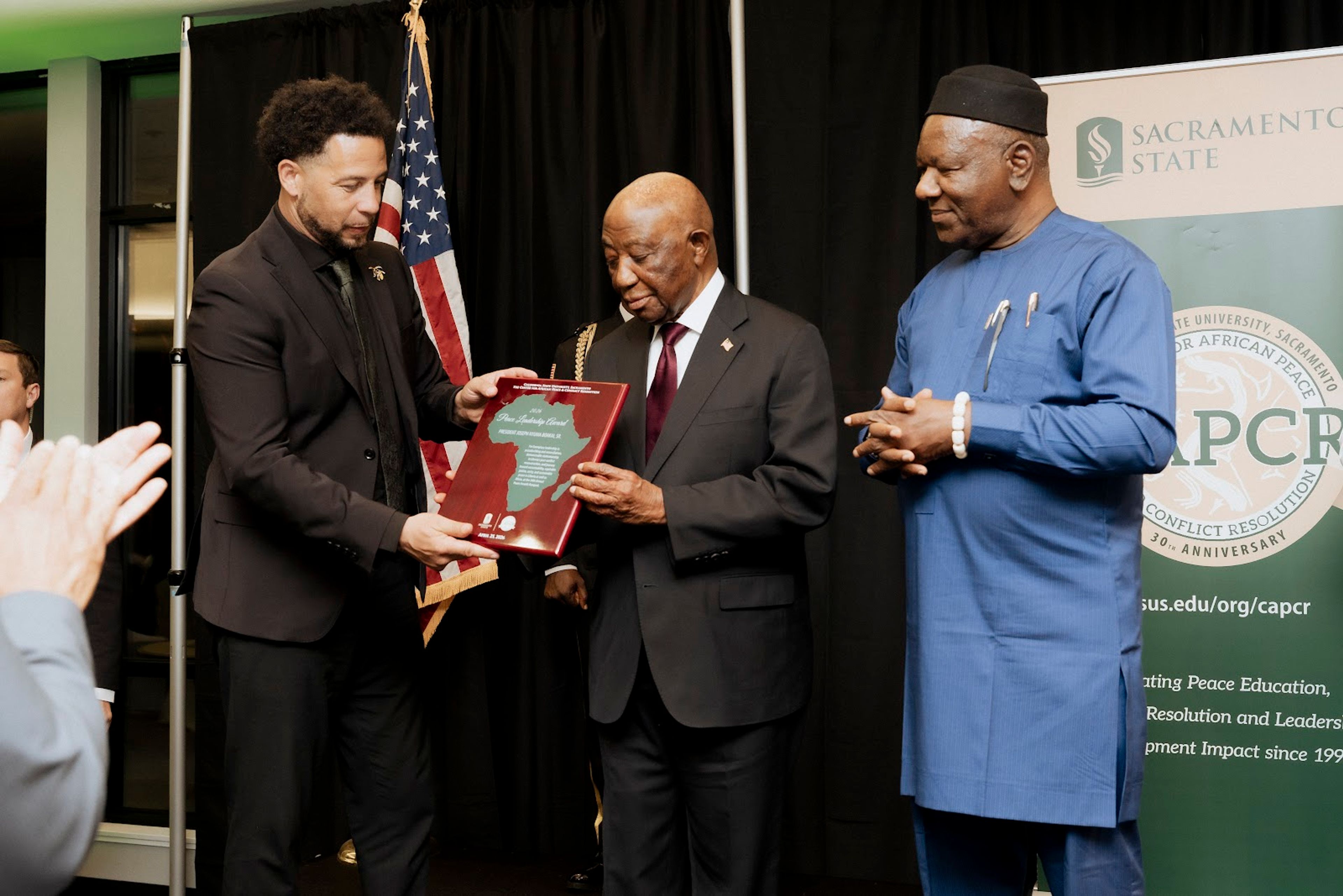 Liberian President Joseph Boakai Honored With Peace Leadership Award By Sacramento State