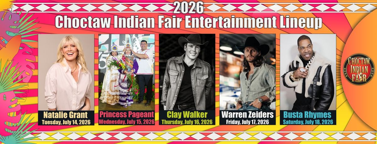Entertainment lineup announced for 2026 Choctaw Indian Fair