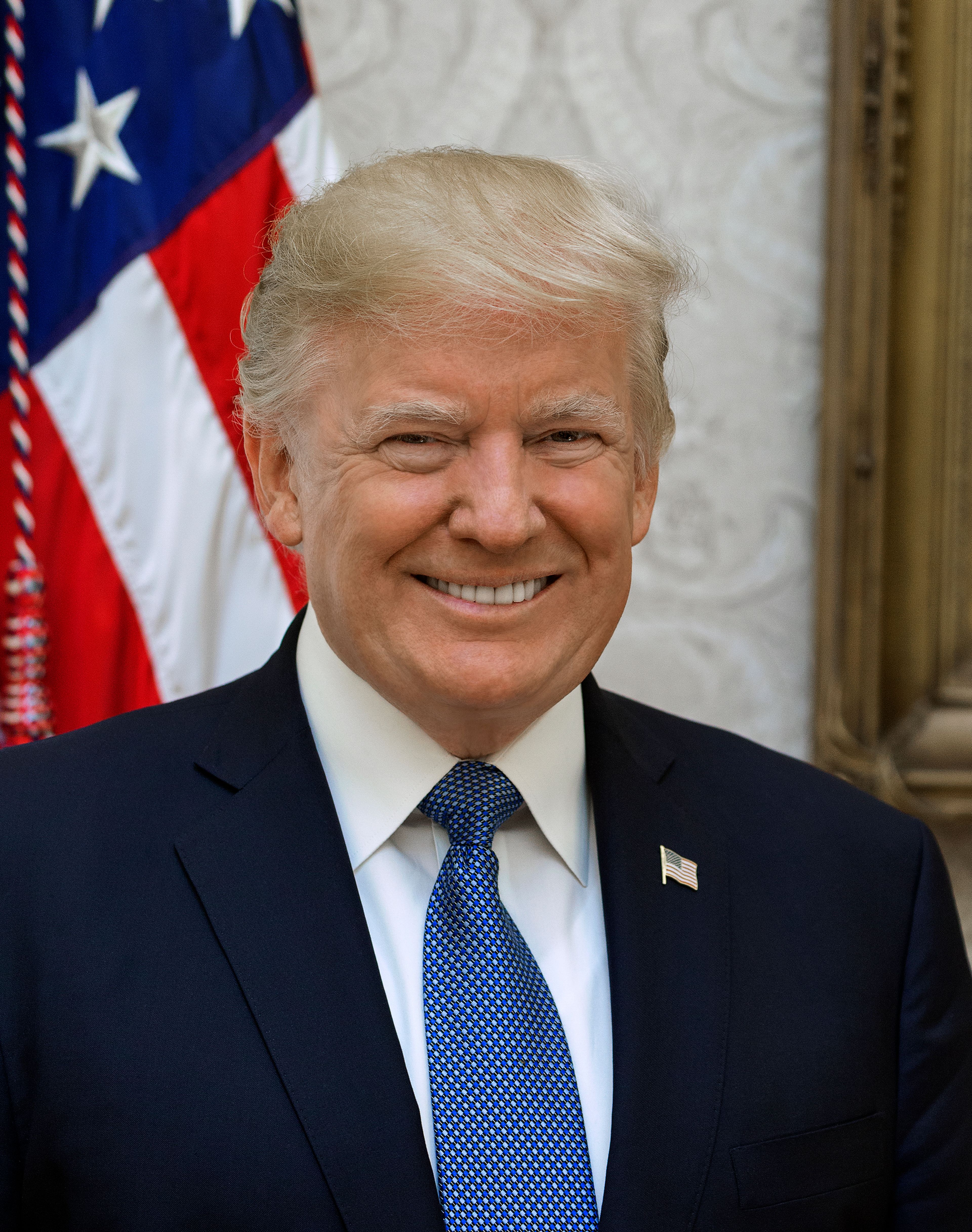 Official portrait of President Donald J. Trump, Friday, October 6, 2017.  (Official White House photo by Shealah Craighead)