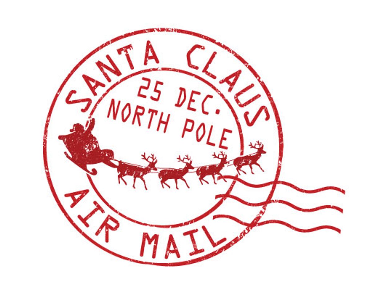 Send It Lettering Send in your letters to Santa