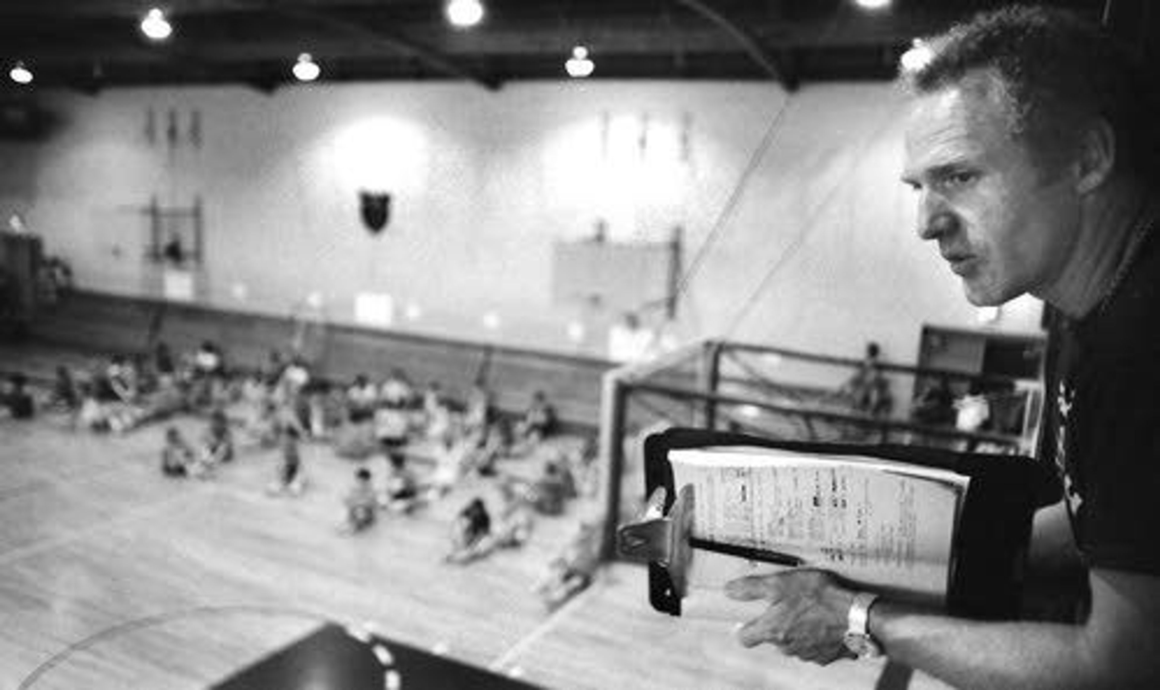 Fred Mercer started an era of basketball camps 40 years ago. This week, he’ll put on his final one. Here, he watches over a camp held in the early 1980s at Kamiah High School.