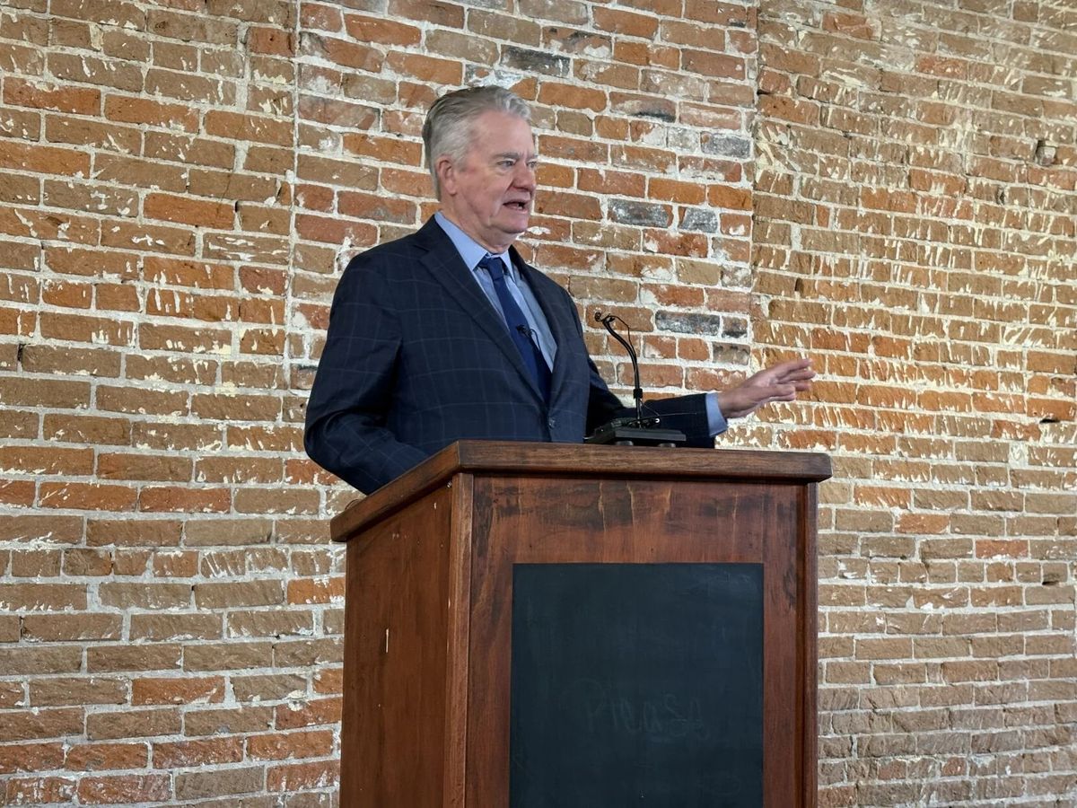 Idaho governor speaks at annual breakfast about legislature eying deeper cuts