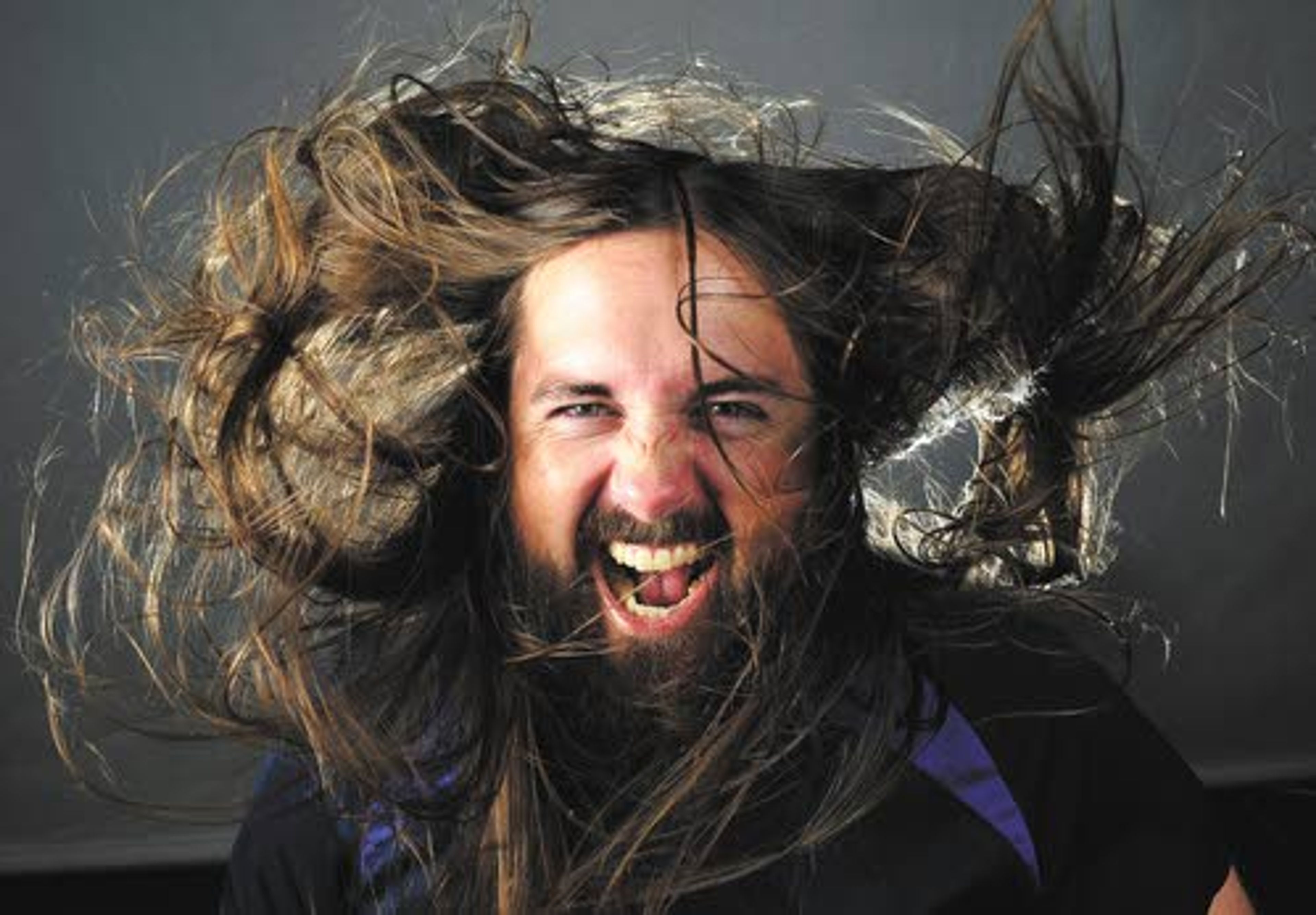 I found that long hair and a little breeze equals a hair-raising
good time.