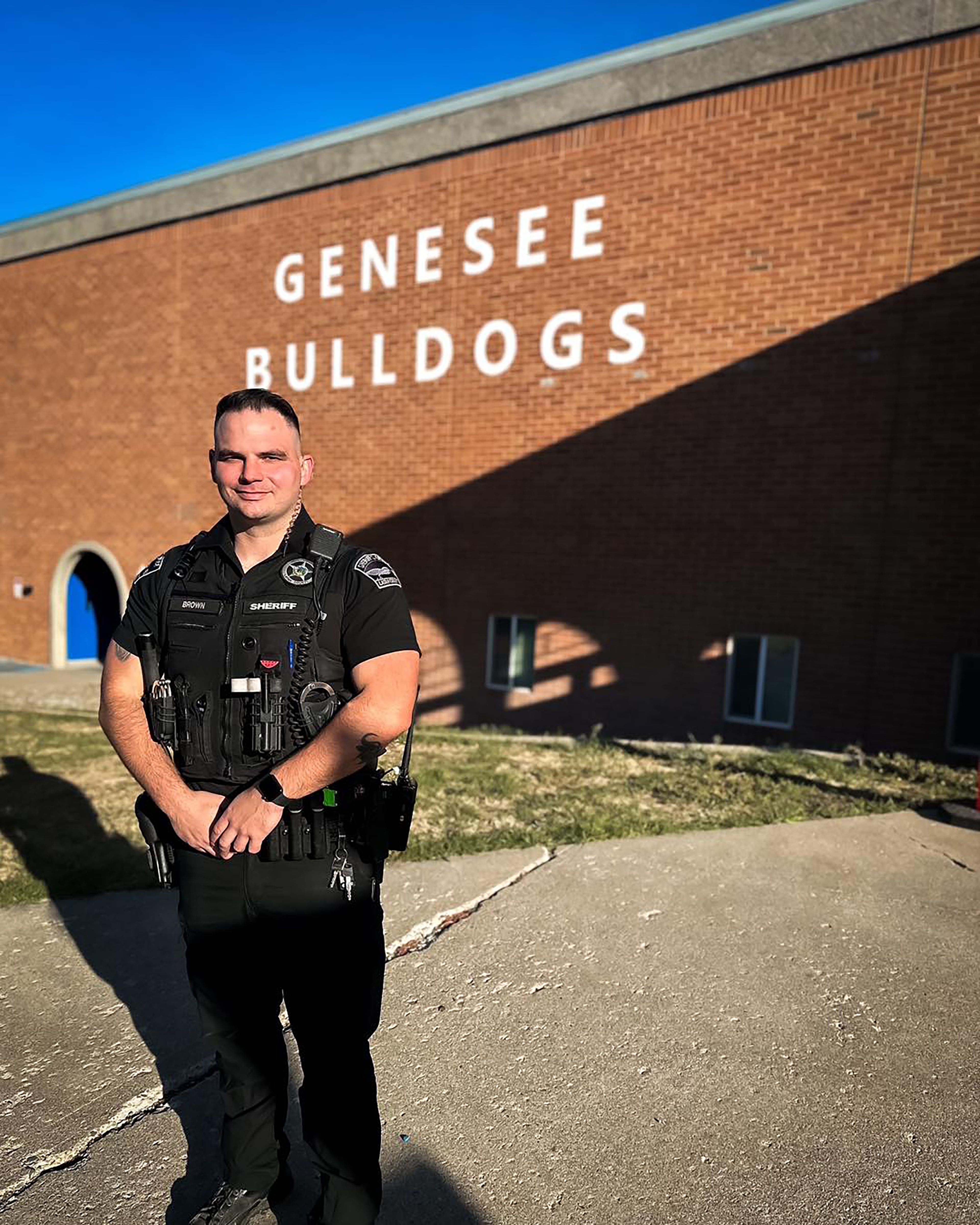 Deputy Cody Brown, with the Latah County Sheriff's Office, has been hired as the Genesee School District school resource officer for the next three years. 